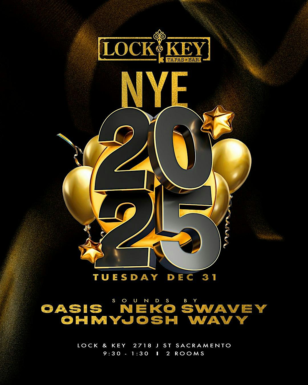 NYE at Lock & Key – Sacramento, CA