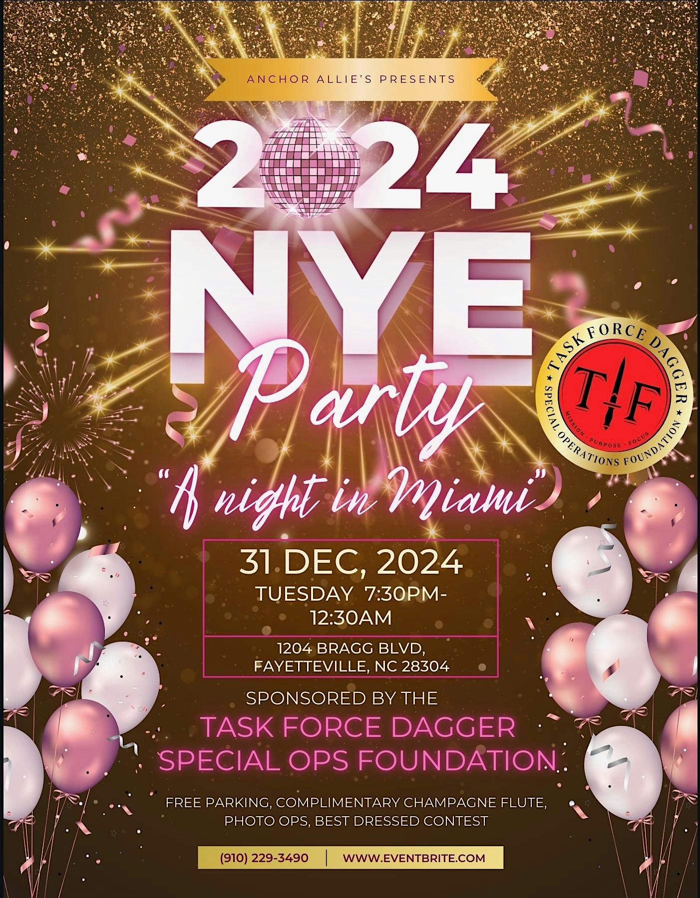 NYE Mixer “A night in Vintage Miami” & Charity event!! – Fayetteville, NC