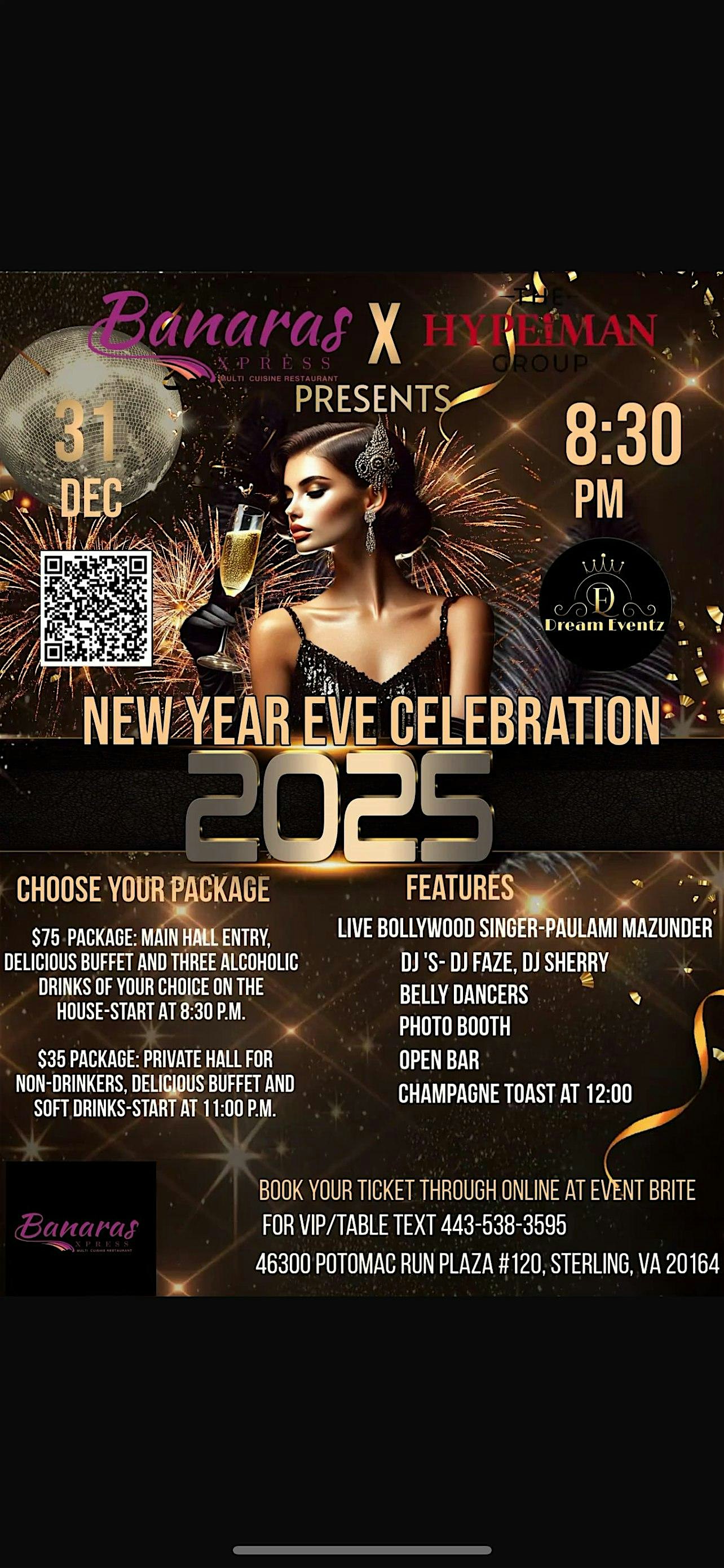 DMV Bollywood New Years Eve Party – Sterling, VA