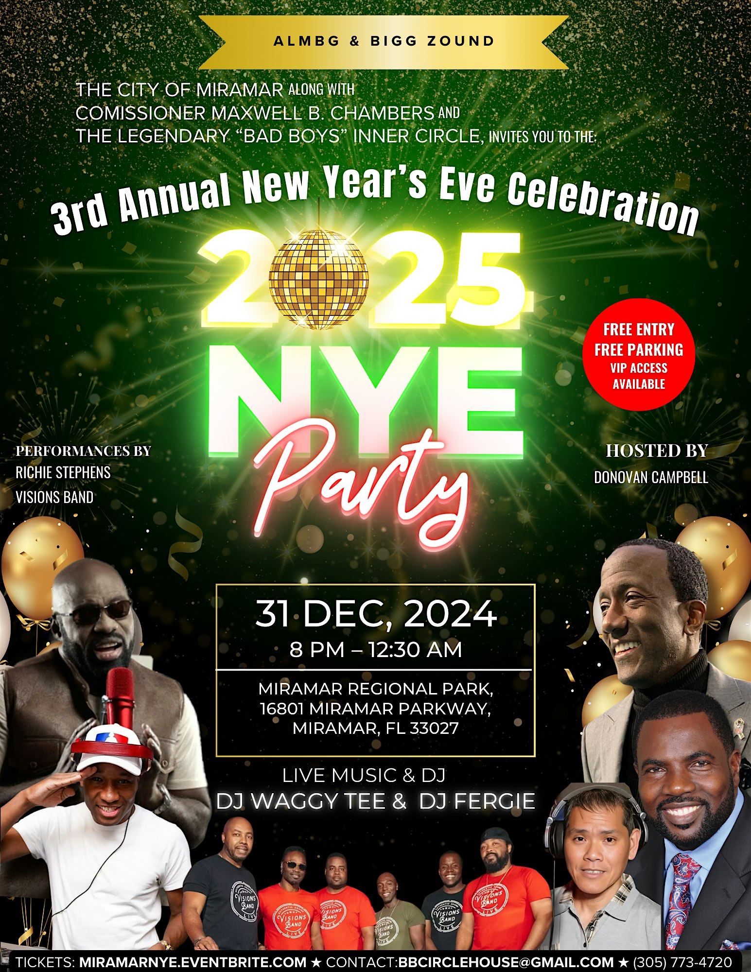 Miramar New Years Event – VIP EXPERIENCE – Miramar, FL