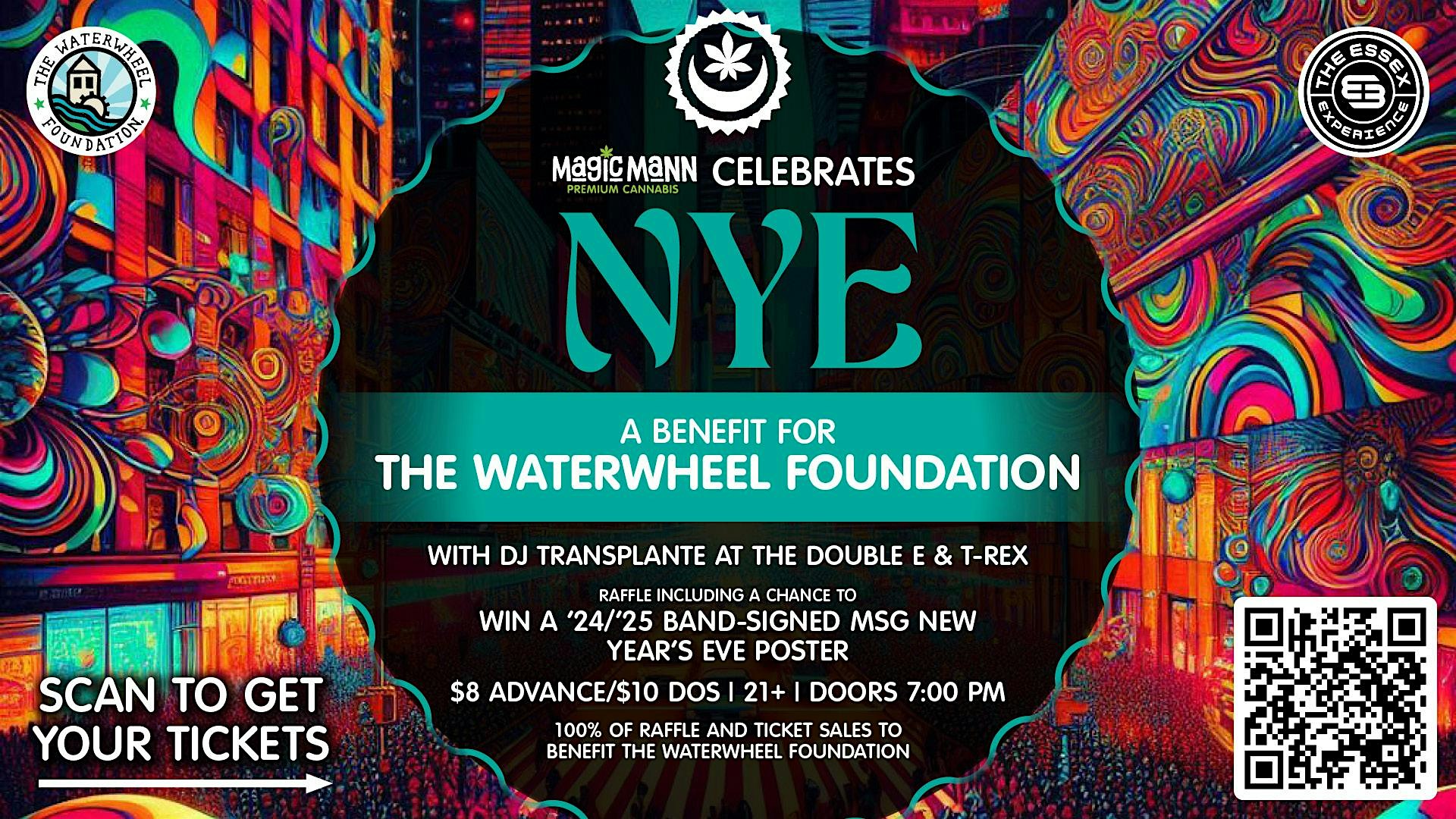 Magic Mann’s NYE to Benefit The WaterWheel Foundation – Essex Junction, VT