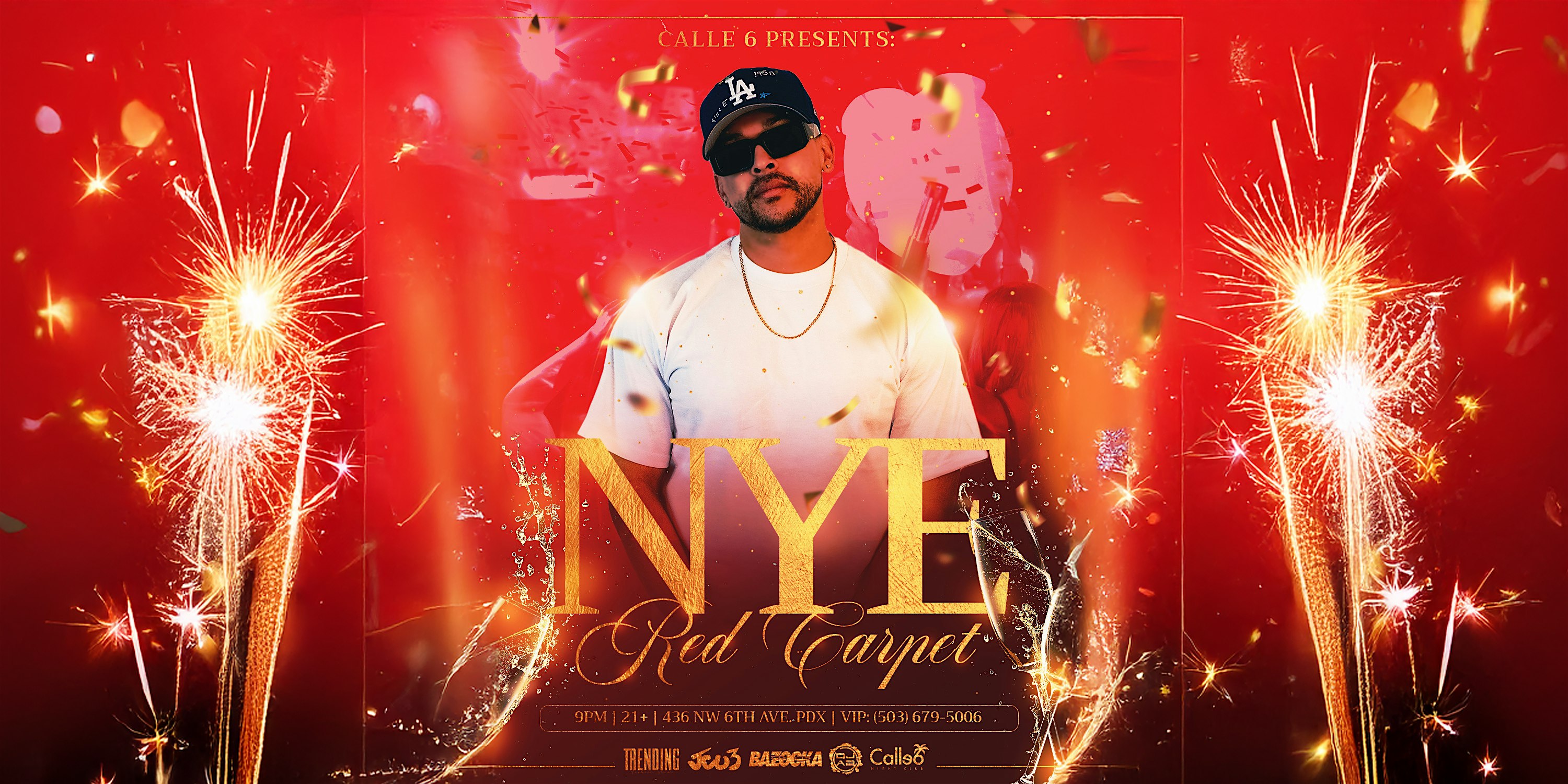 NYE RED CARPET AFFAIR W/ JCU3, Balloon Drop & VIP Champagne Toast – Portland, OR