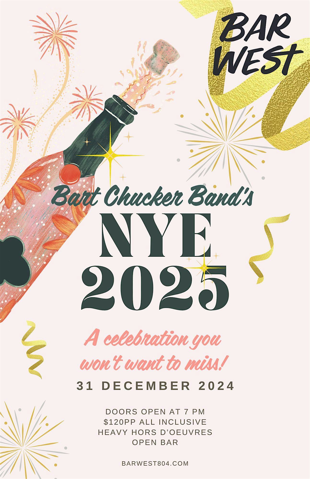 Bart Chucker Band’s NYE 2025 Party at Bar West – Richmond, VA