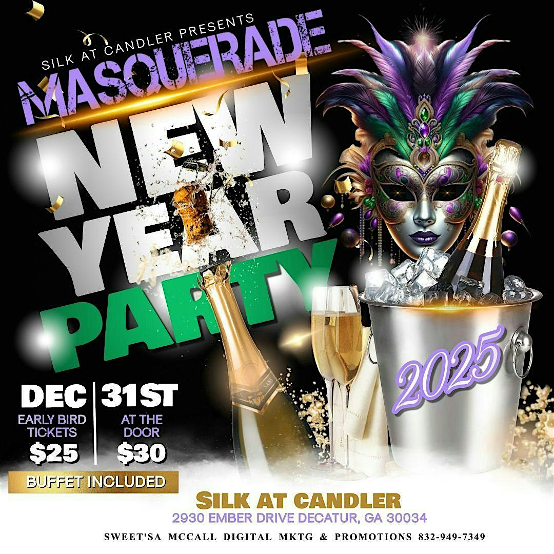 Silk at Candler Presents: Masquerade New Year Party 2025! – Decatur, GA