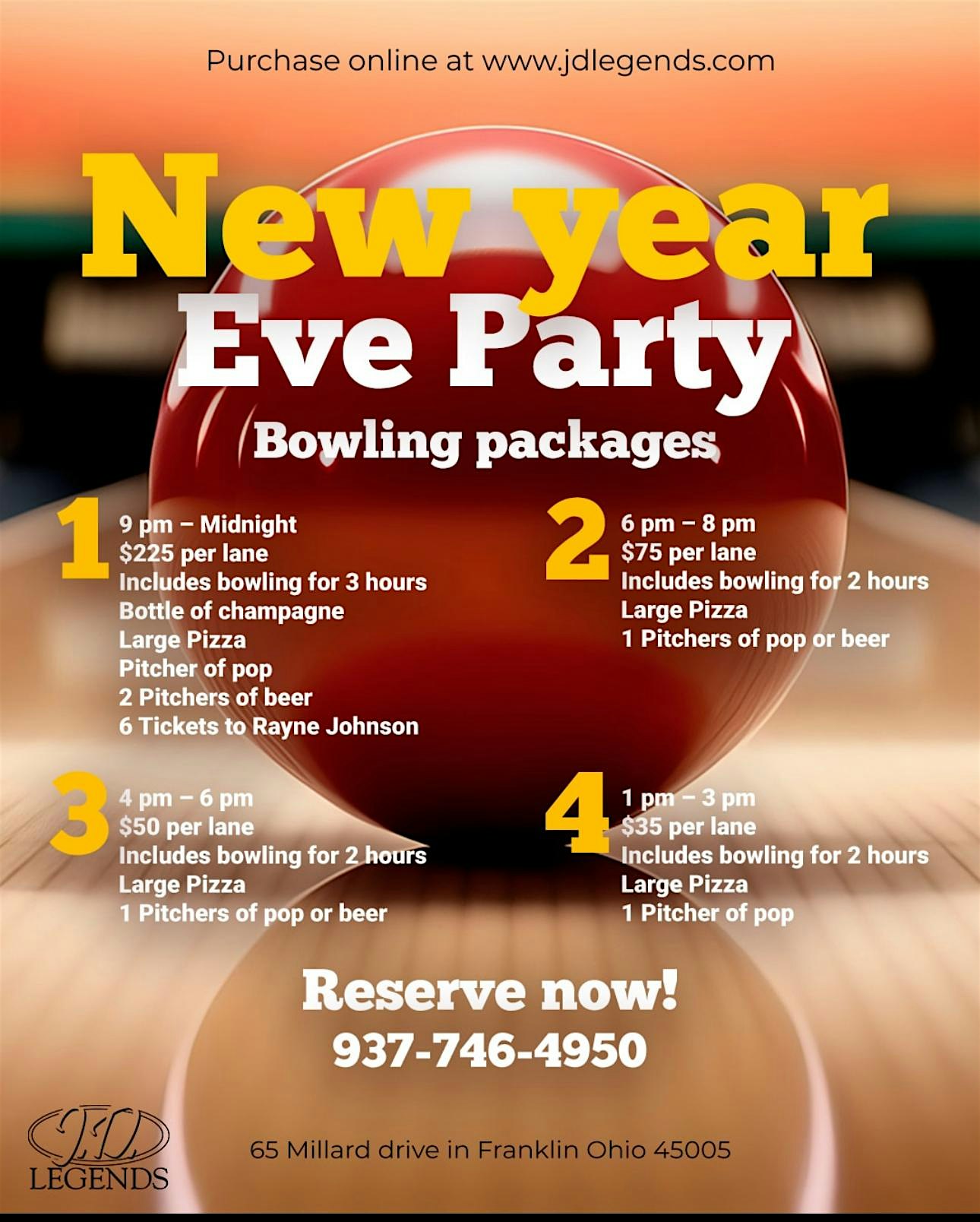 New Year’s Eve Bowling – Franklin, OH