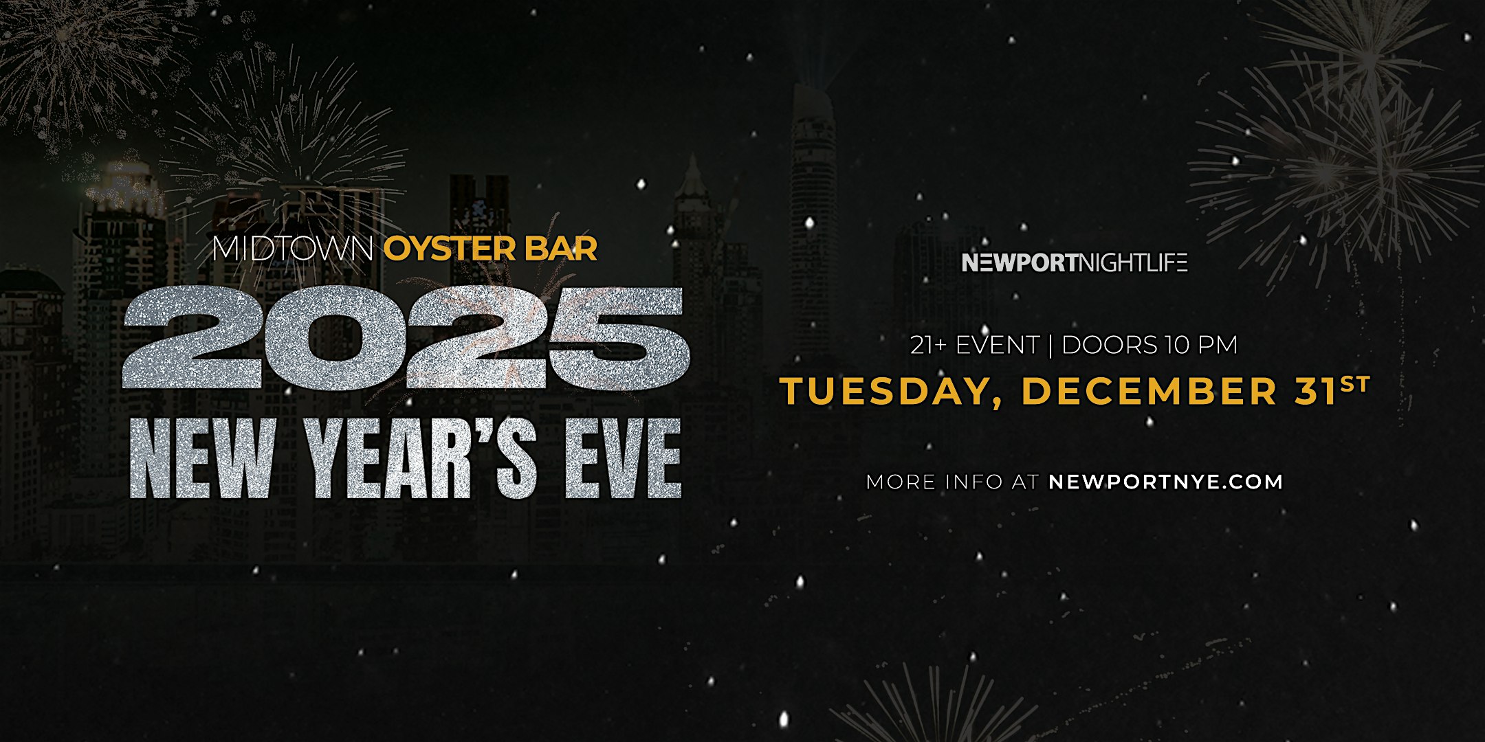 New Years Eve at Midtown Oyster Bar | Newport NYE 2025 – Newport, RI