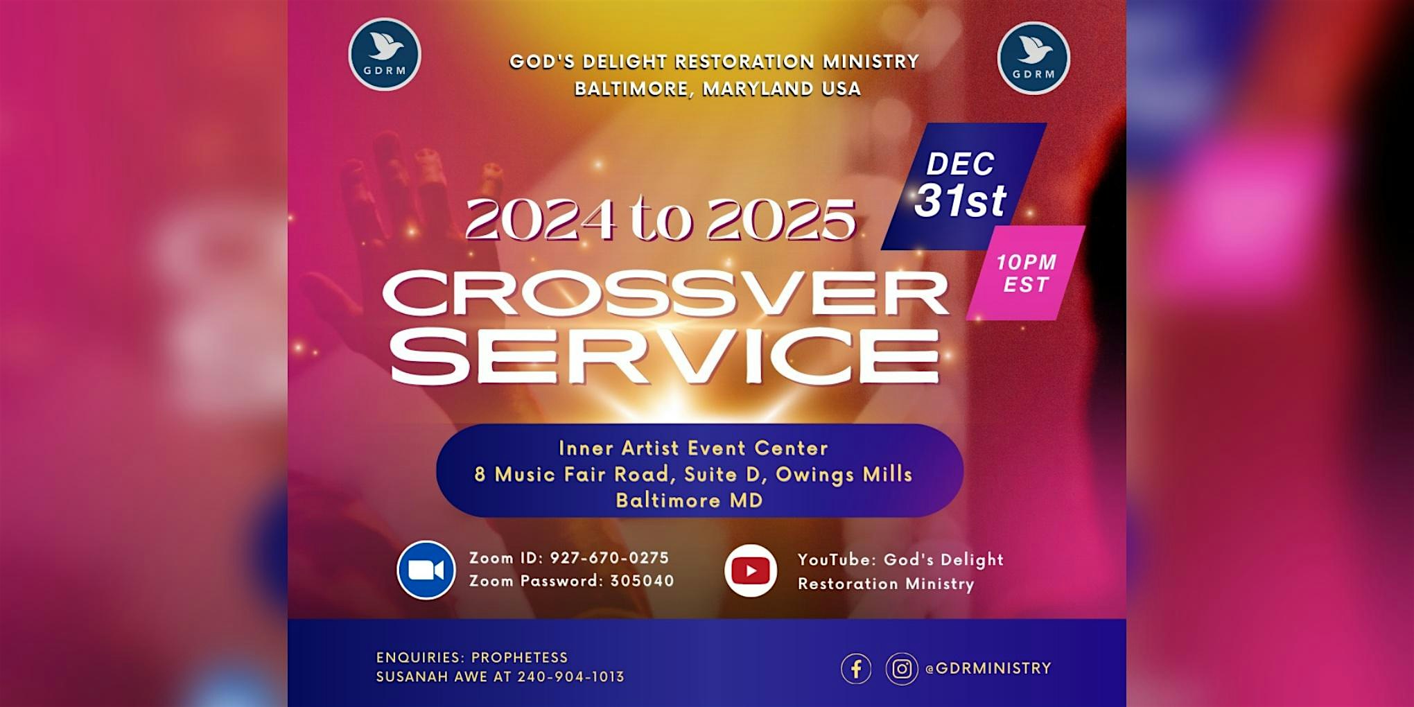 GDRM: New Years Crossover Service – Owings Mills, MD