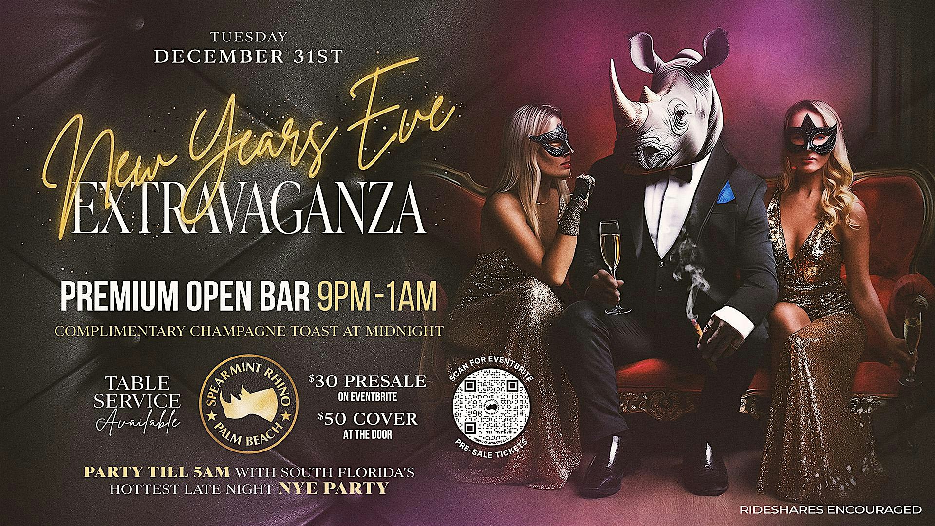 New Year’s Eve Extravaganza @ Spearmint Rhino Palm Beach – West Palm Beach, FL