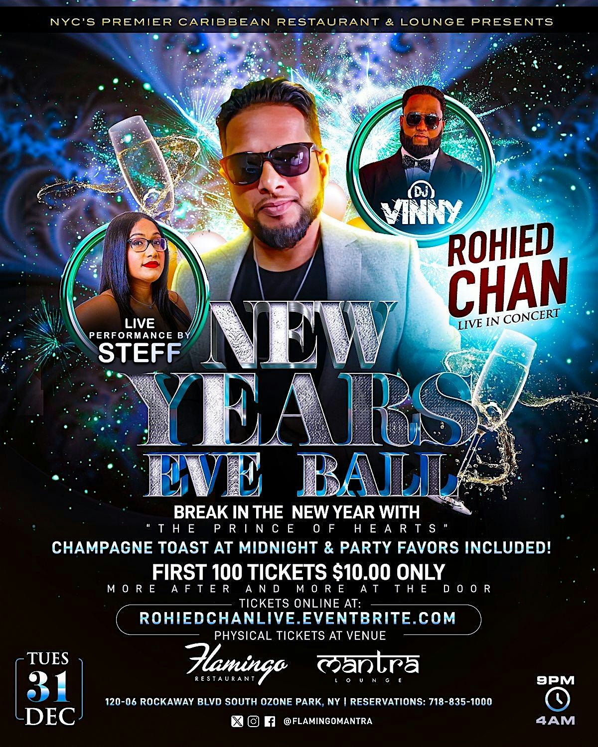 NEW YEARS EVE WITH ROHIED CHAN LIVE! – South Ozone Park, NY