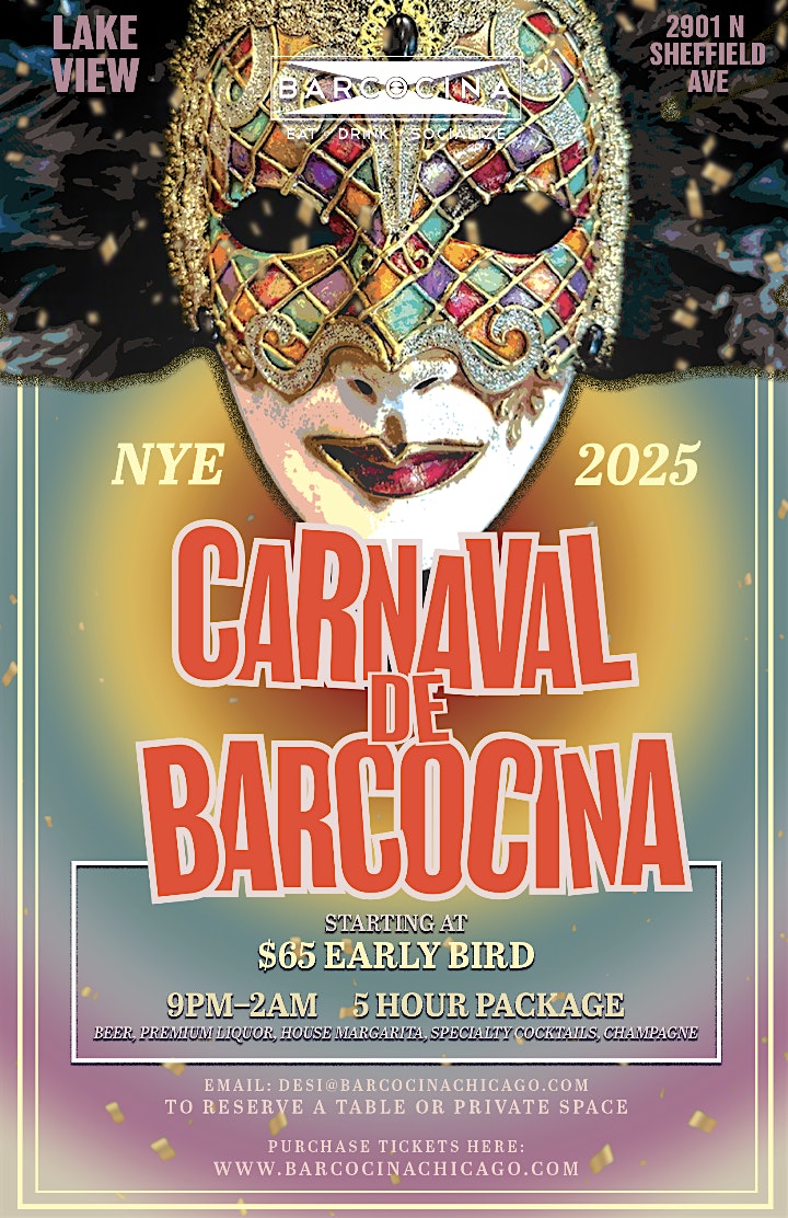 NYE 2025 at Barcocina! – Chicago, IL