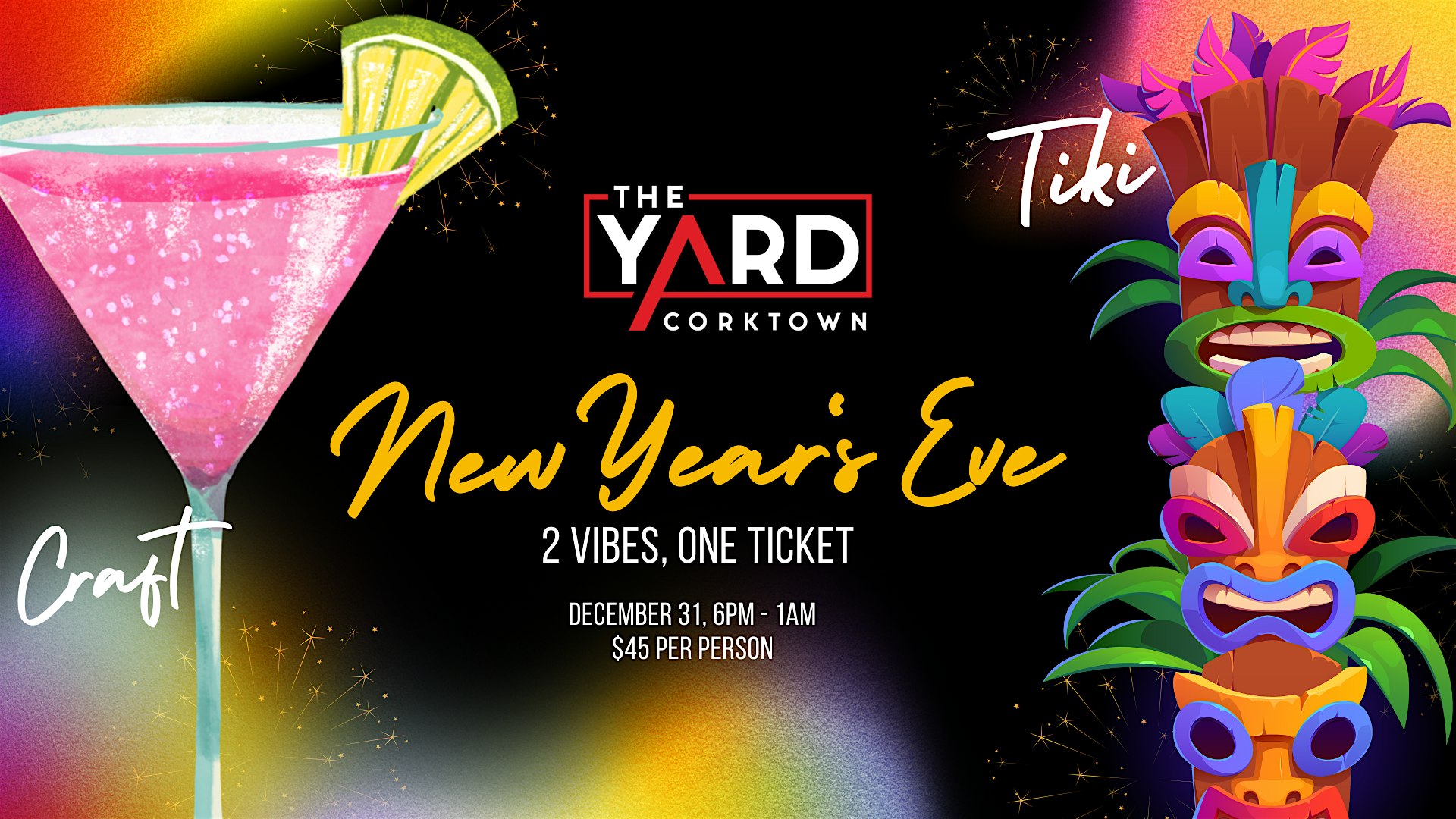 Ring in the New Year at The Yard at Corktown: 2 Vibes, One Ticket! – Detroit, MI