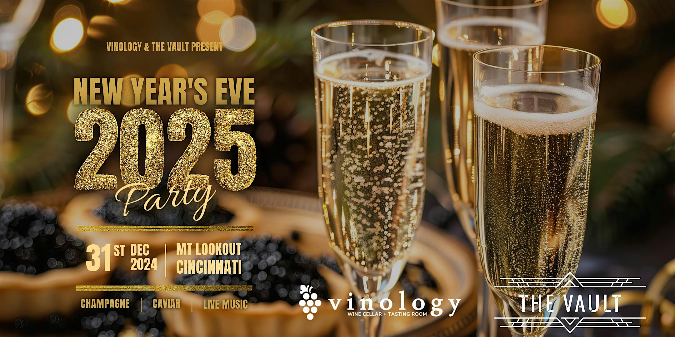 New Years Eve Celebration: Champagne, Caviar & Countdown – Cincinnati, OH