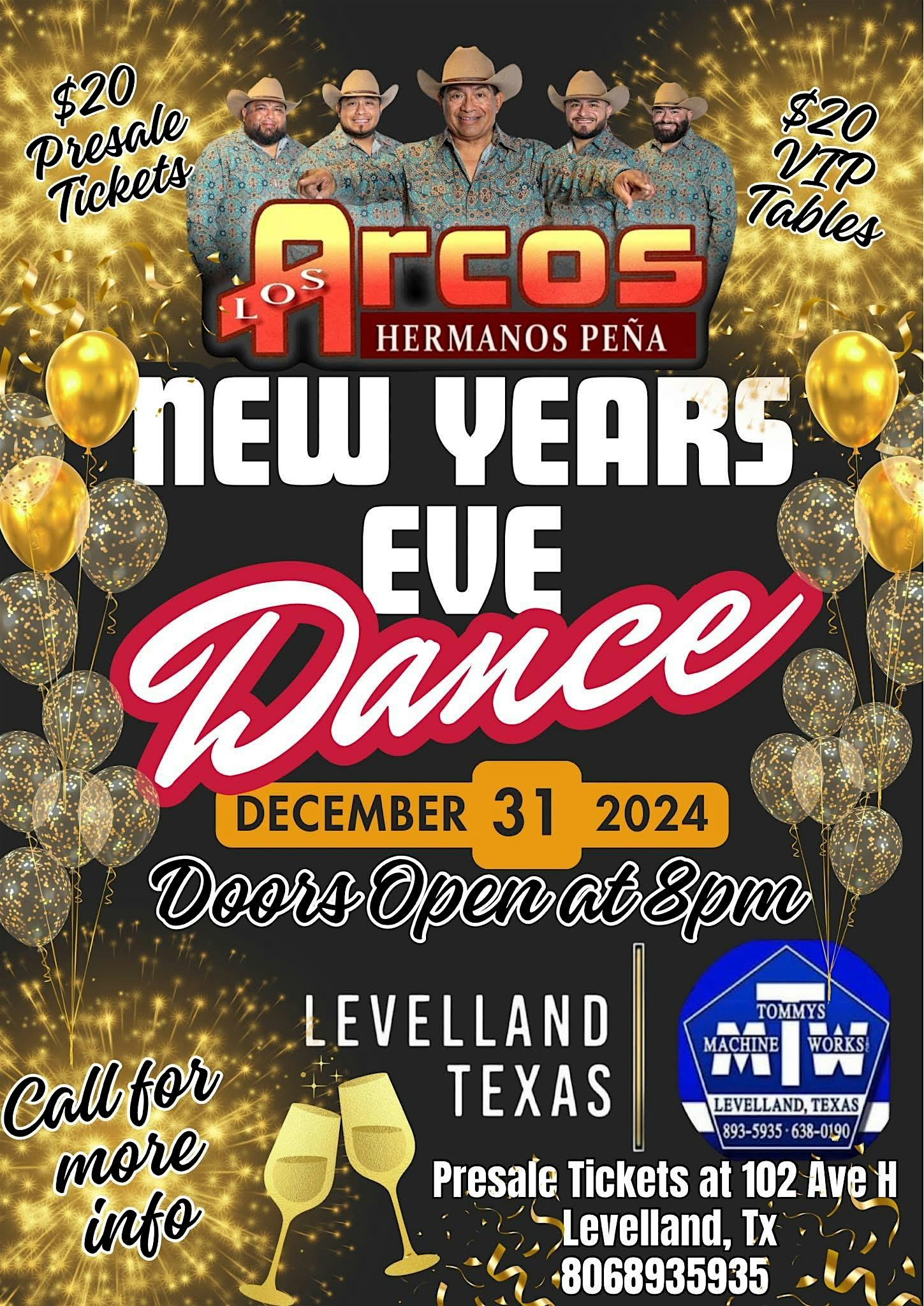 Los Arcos Hermanos Peña NYE in Levelland @TMW – Levelland, TX