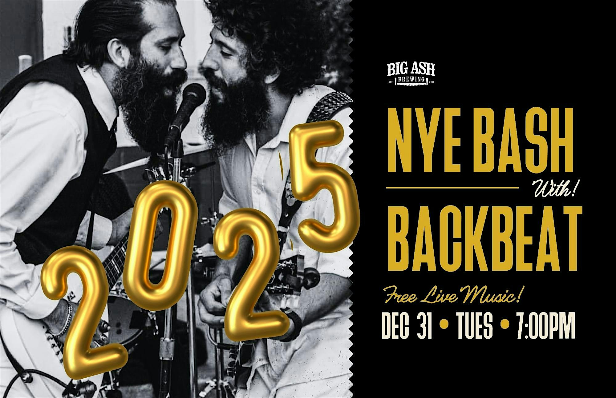 The Big Ash New Years Bash with Backbeat! – Cincinnati, OH