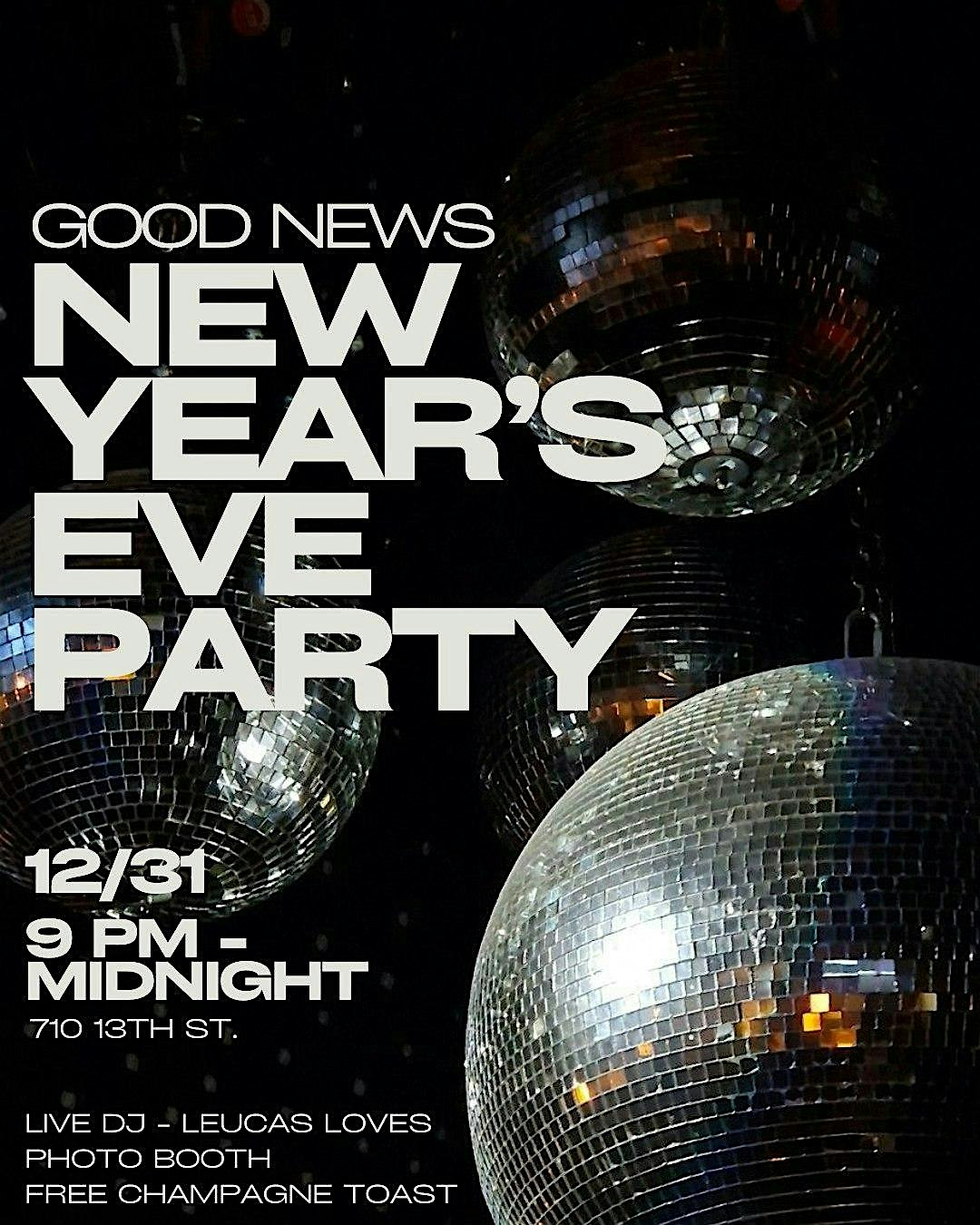 Good News Alcohol-Free NYE Party – San Diego, CA