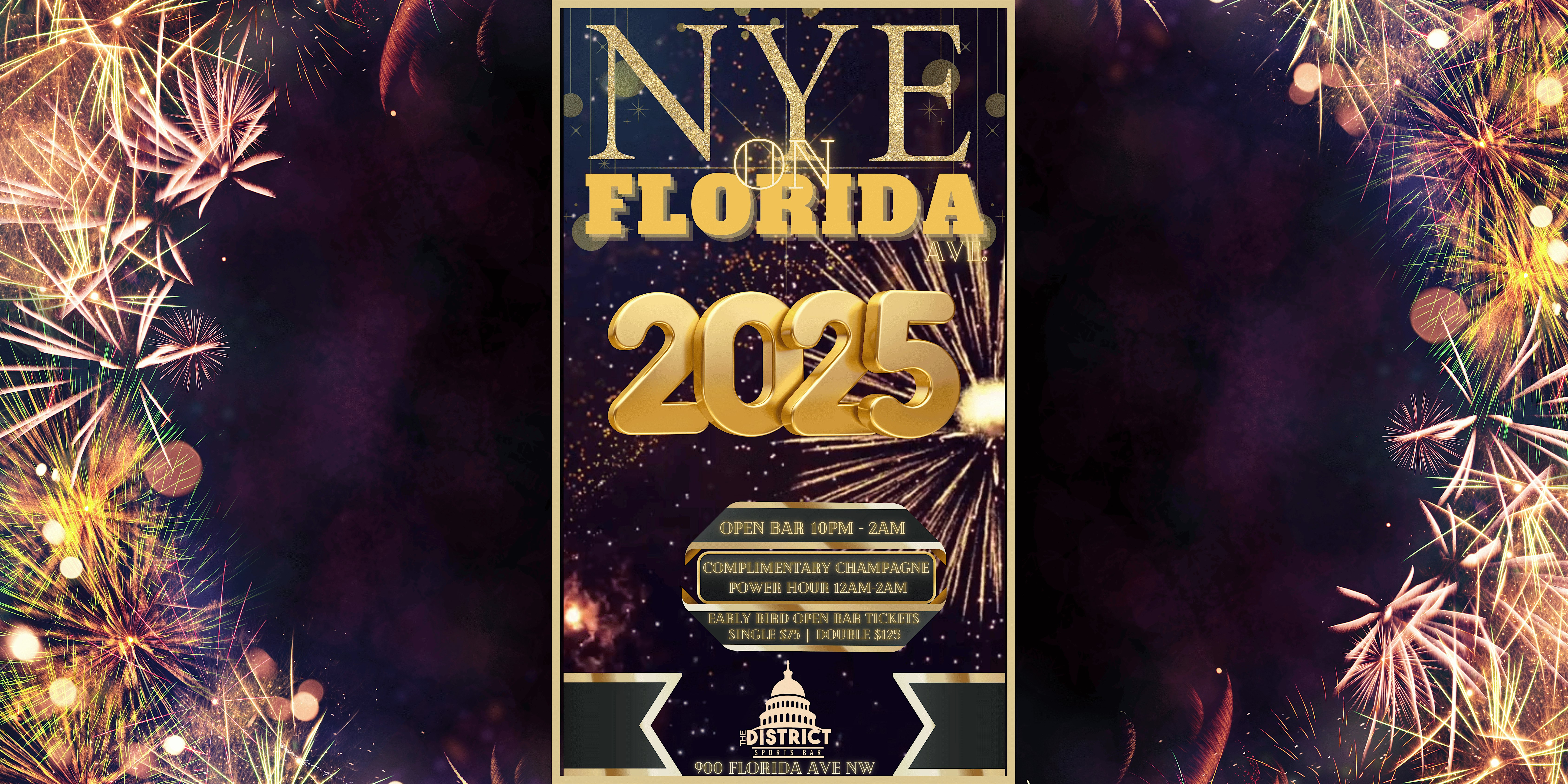 NYE on FLORIDA Ave. at The District – Washington, DC