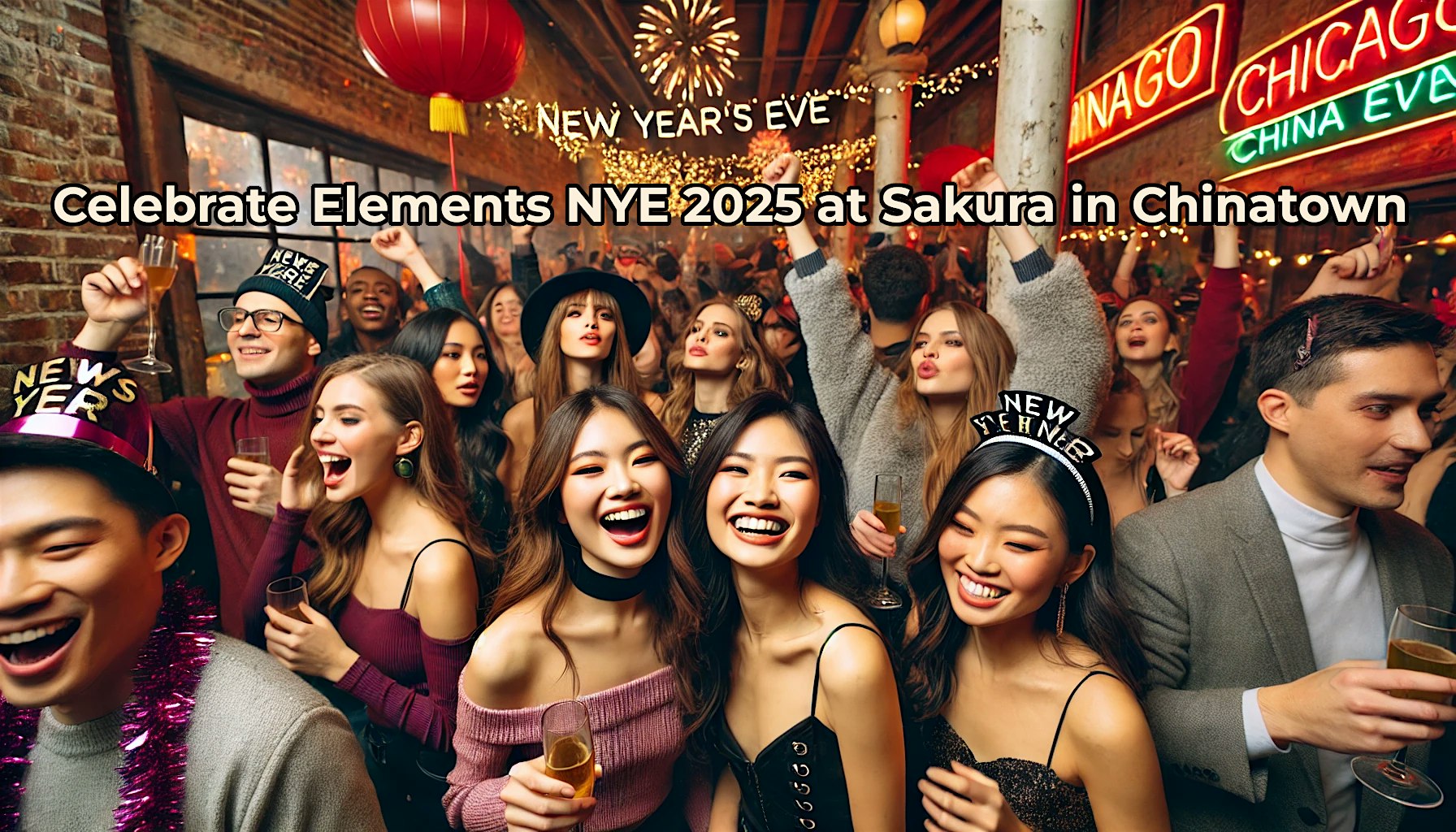 Ring in 2025 with Elements at Sakuras Ultimate NYE Countdown Party! – Chicago, IL