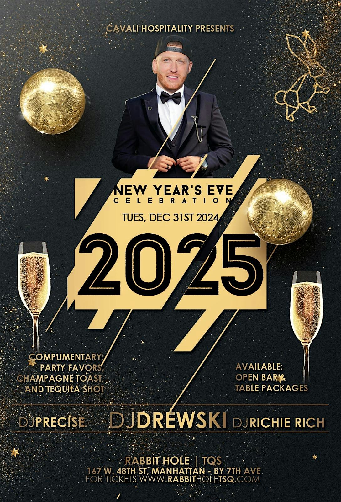 New Year’s Eve Celebration in Times Square at Rabbit Hole – New York, NY