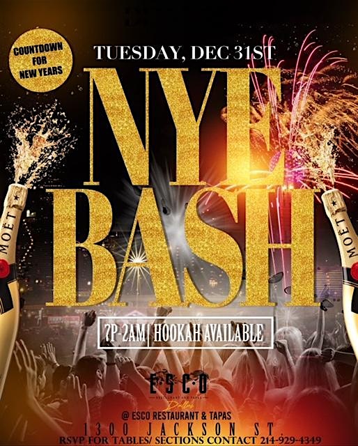 New Year’s Eve Bash at ESCO – Dallas, TX