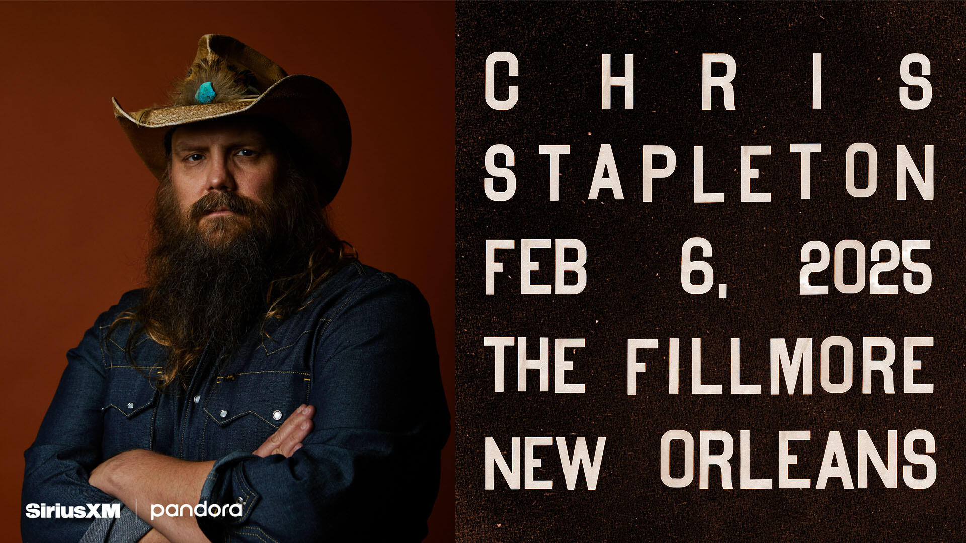 Chris Stapleton Live Super Bowl Weekend at the Fillmore – New Orleans, LA