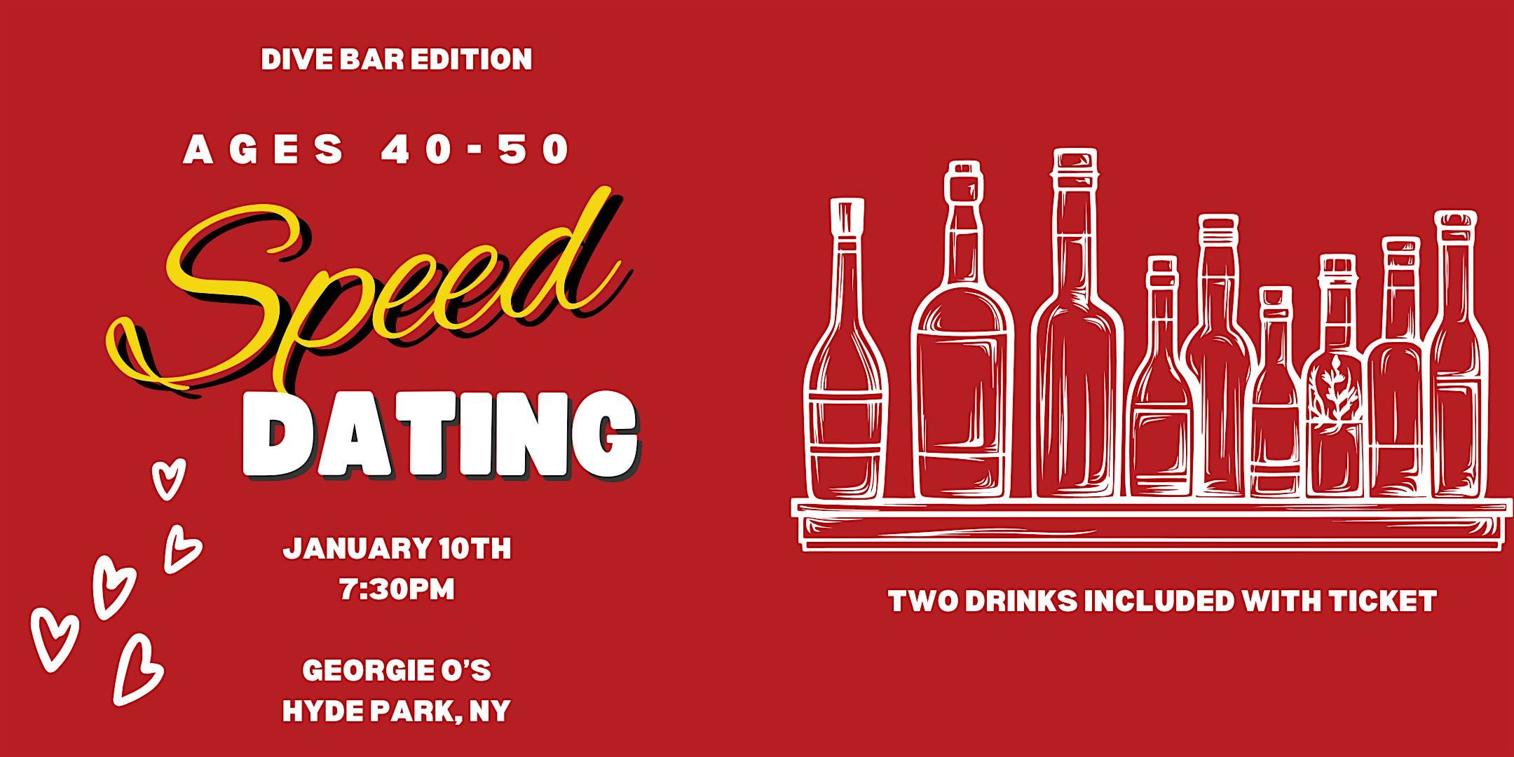 Speed Dating (ages 40-50) Hyde Park, NY – Hyde Park, NY