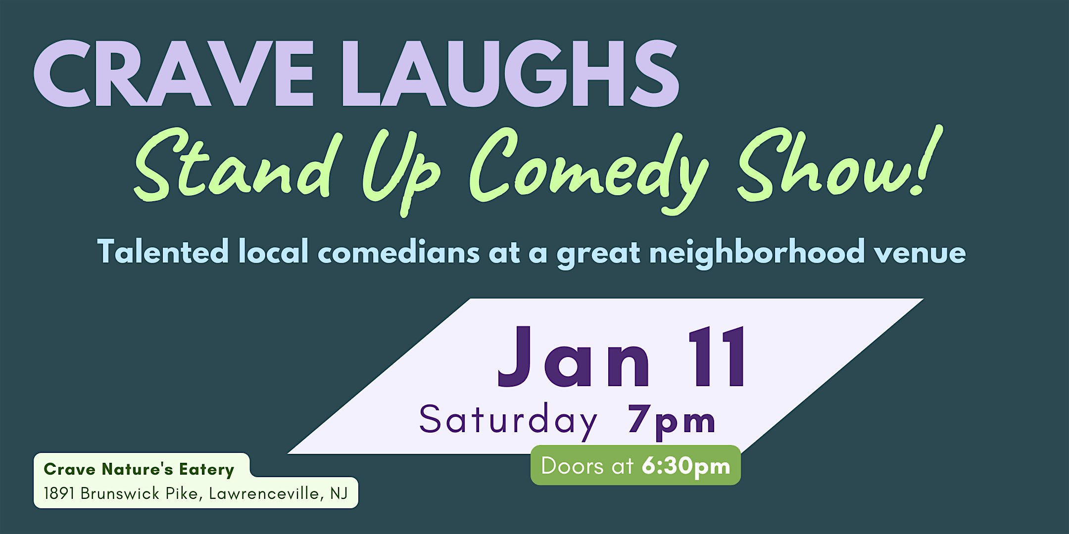 Crave Laughs: Standup Comedy Show in Lawrenceville! – Lawrence Township, NJ