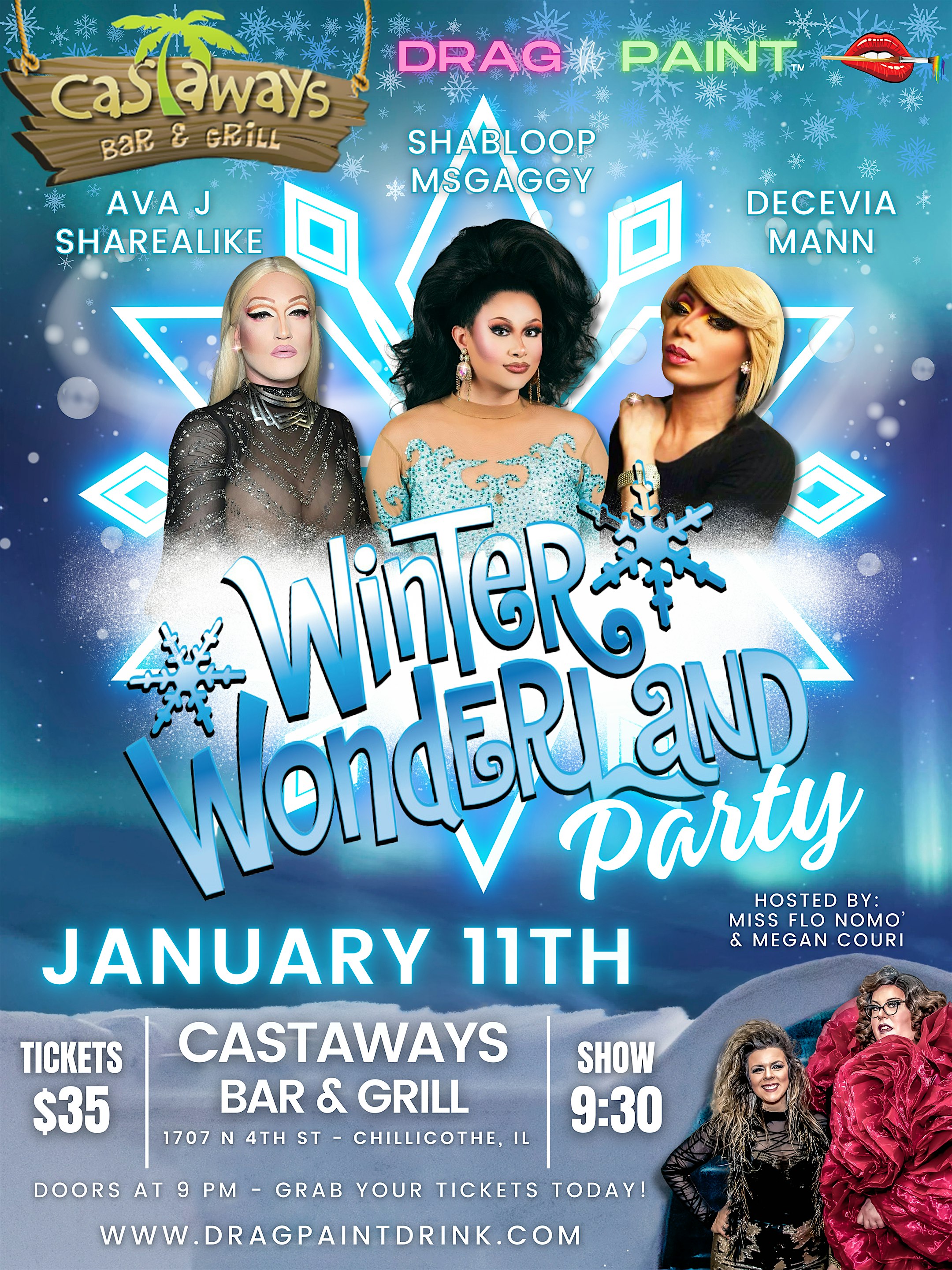 Winter Wonderland Party with Drag N’ Paint – Chillicothe, IL