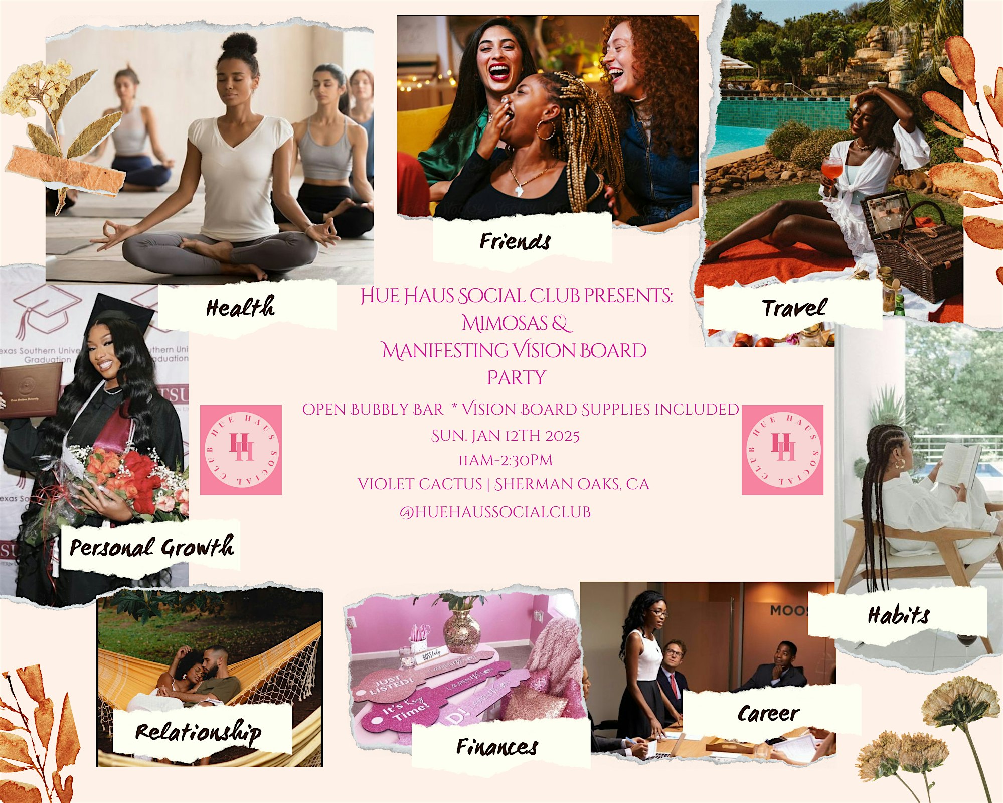 Mimosas & Manifesting Vision Board Party – Los Angeles, CA