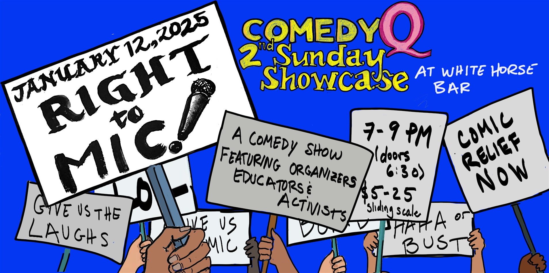 Right to Mic! A Comedy Q 2nd Sunday Showcase – Oakland, CA