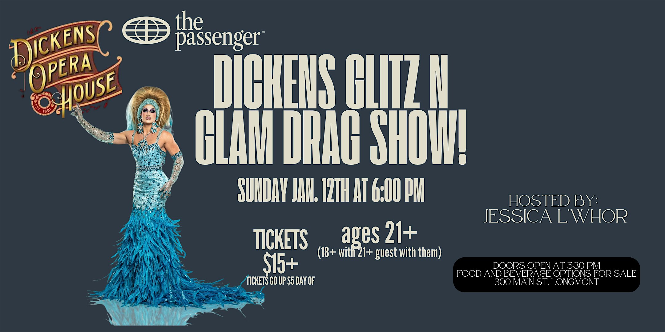 Dickens Glitz n Glam Drag Show! – Longmont, CO