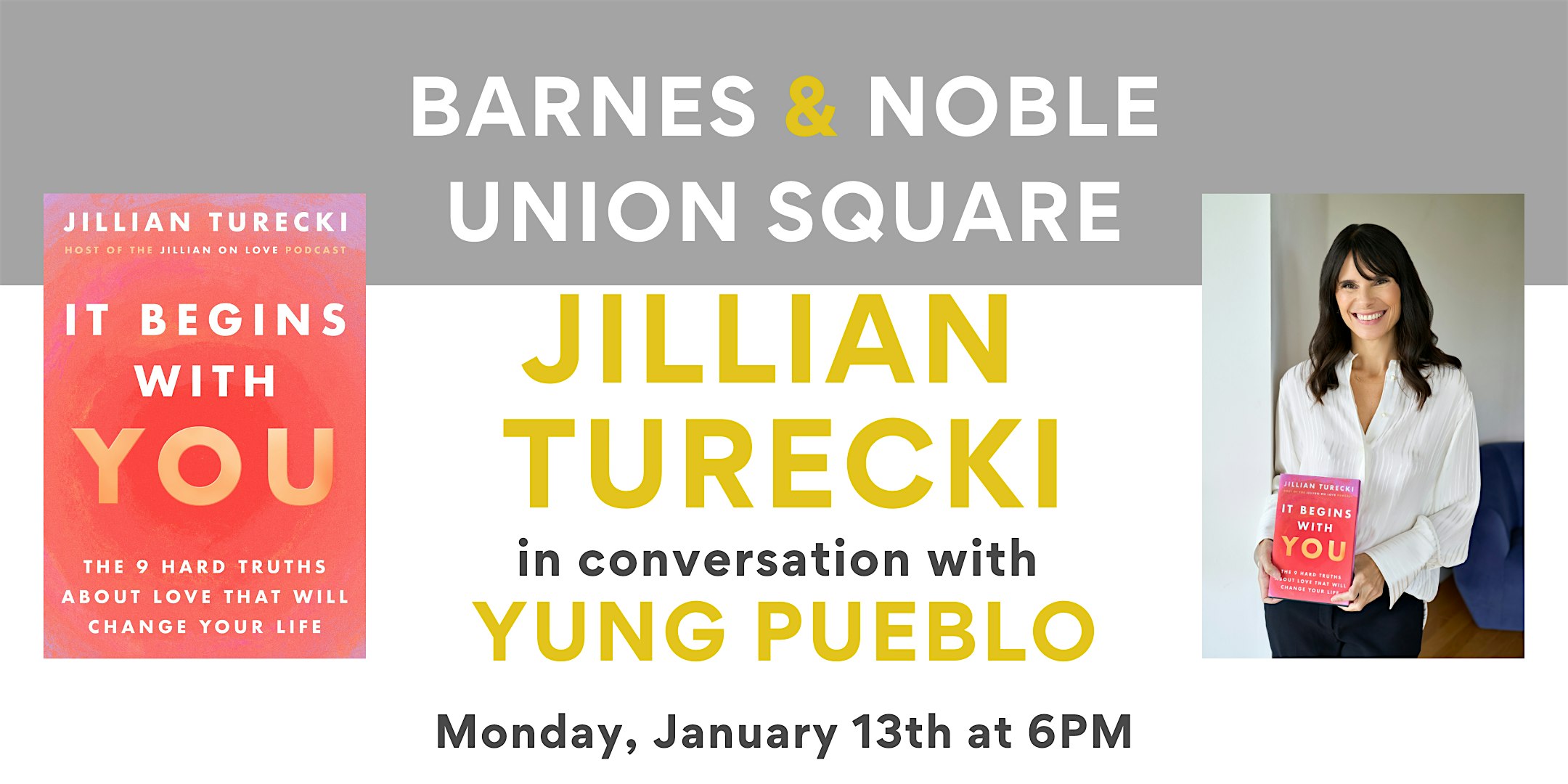 Jillian Turecki celebrates IT BEGINS WITH YOU at B&N Union Square – New York, NY