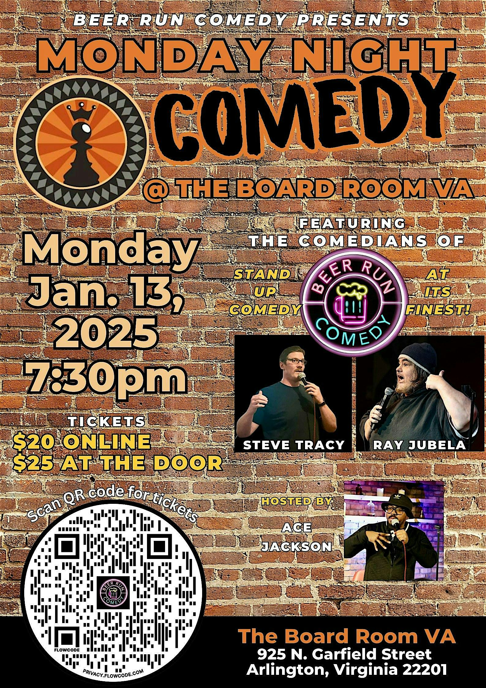 Stand Up Comedy Night at The Board Room – Arlington, VA – Arlington, VA