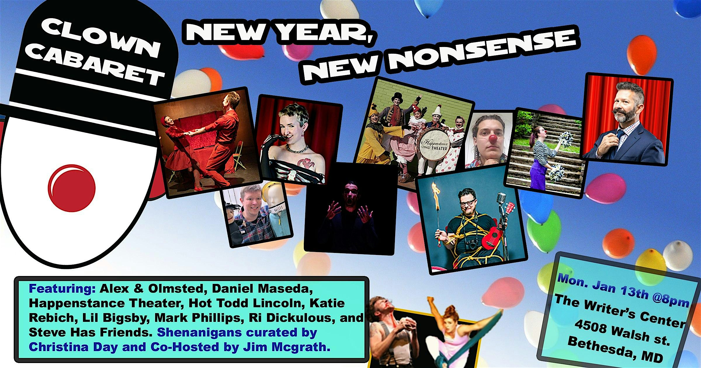 Clown Cabaret: New Year, New Nonsense – Bethesda, MD