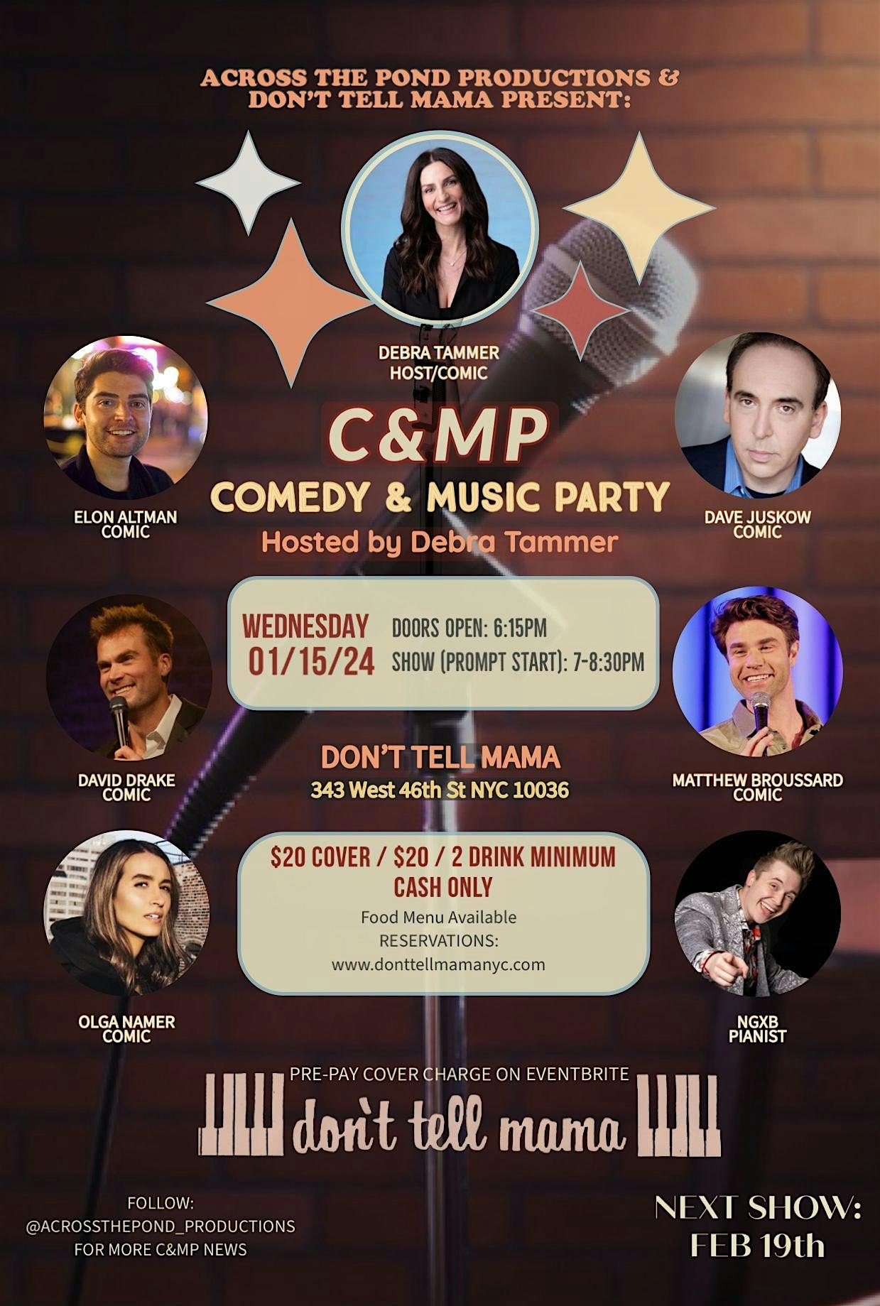 C&MP: Comedy & Music Party – New York, NY