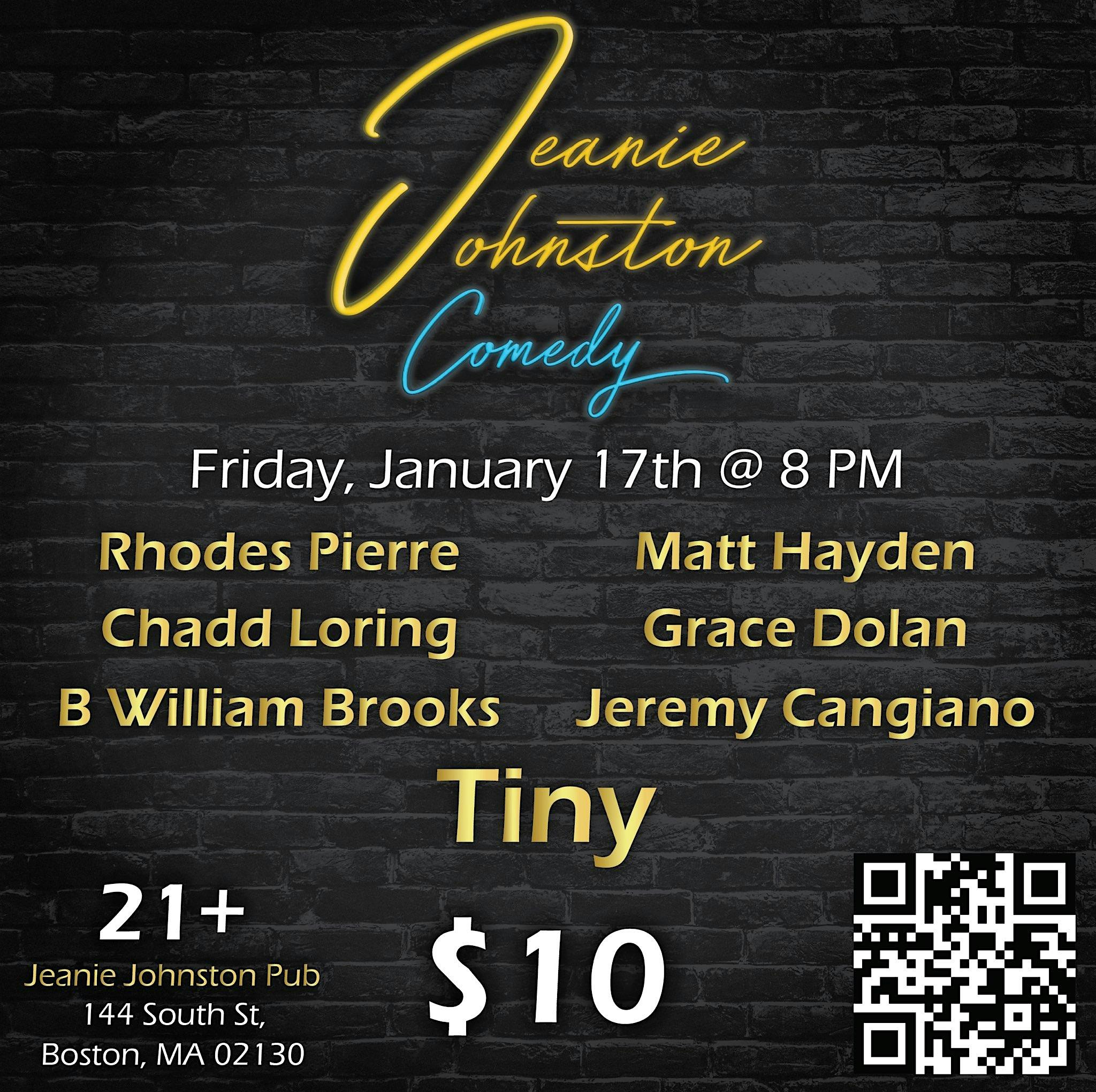 Tiny Headlines- January Jeanie Johnston’s Comedy Showcase 2025 – Boston, MA