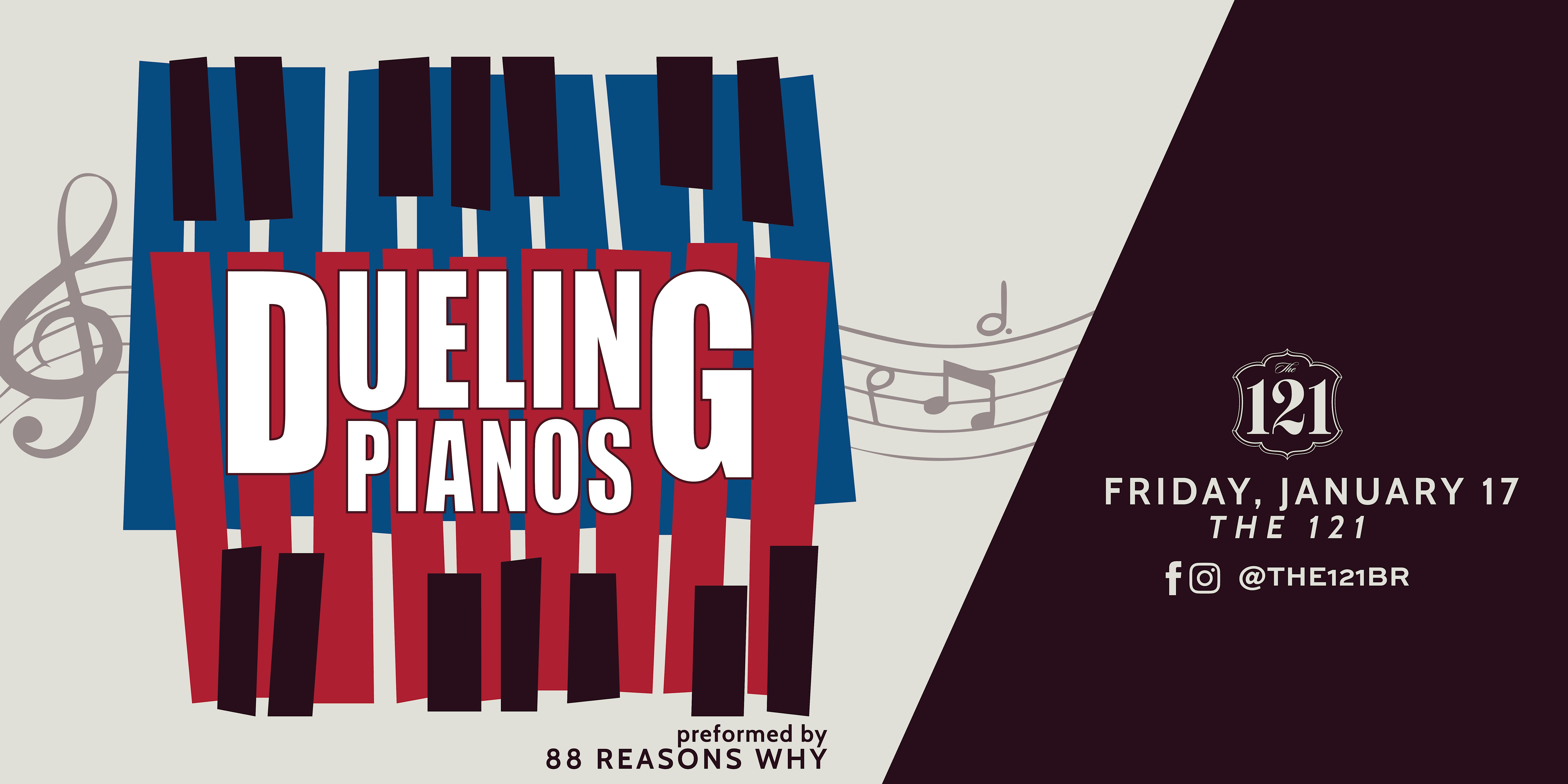 The 121’s Dueling Pianos – Baton Rouge, LA