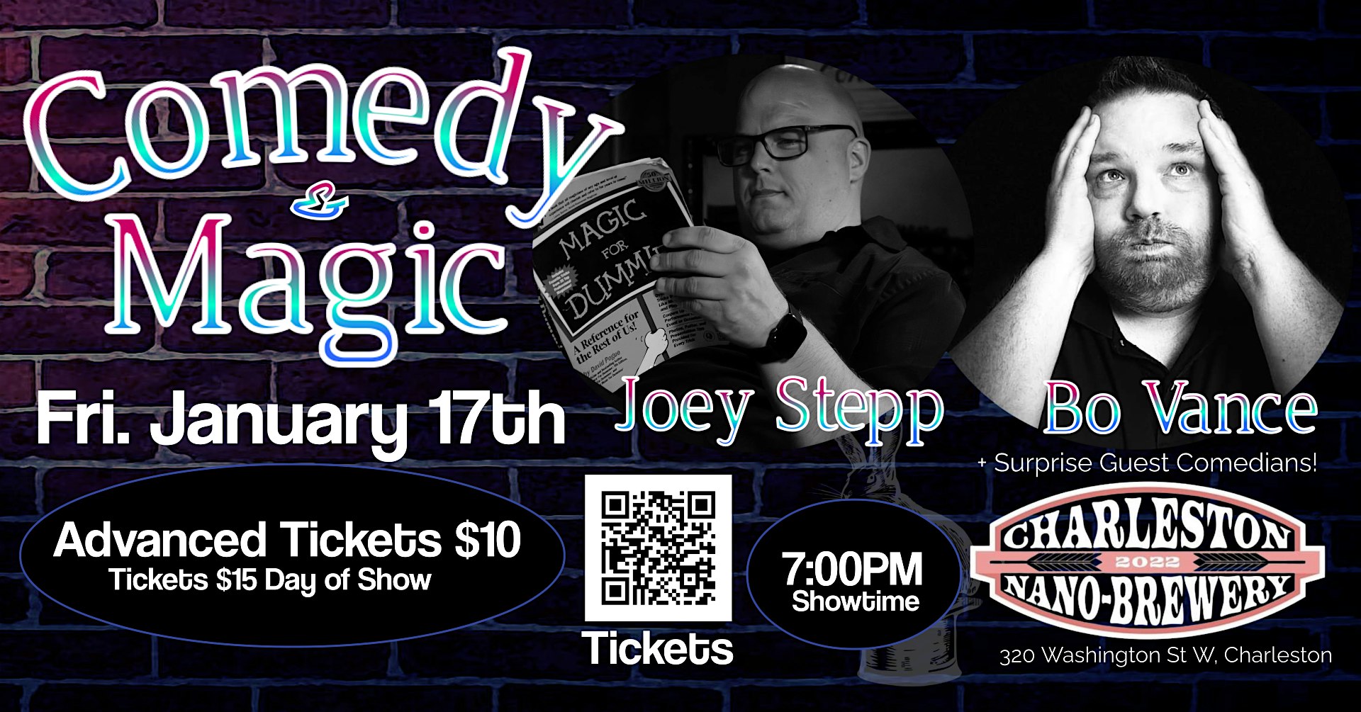 An Evening of Standup Comedy and Magic! – Charleston, WV