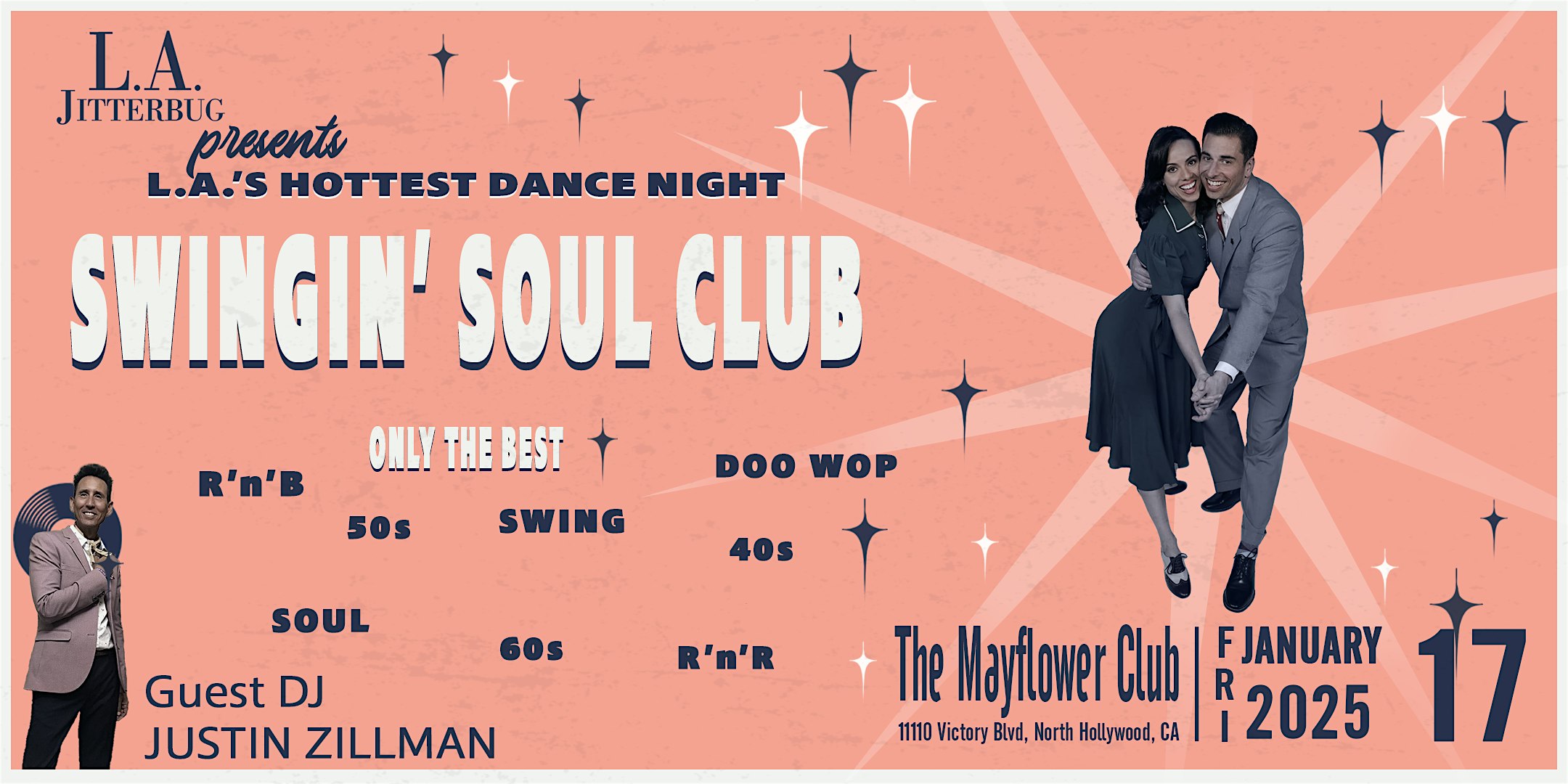 Swingin’ Soul Night – January – North Hollywood, CA