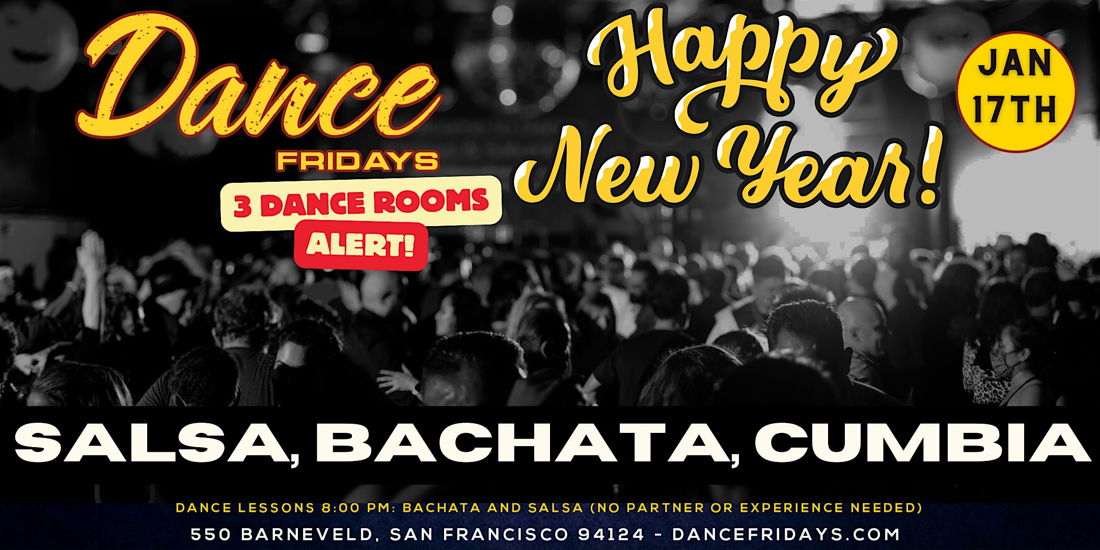 Salsa Dancing, Bachata Dancing, Cumbia Room, FOUR Dance Lessons for ALL – San Francisco, CA