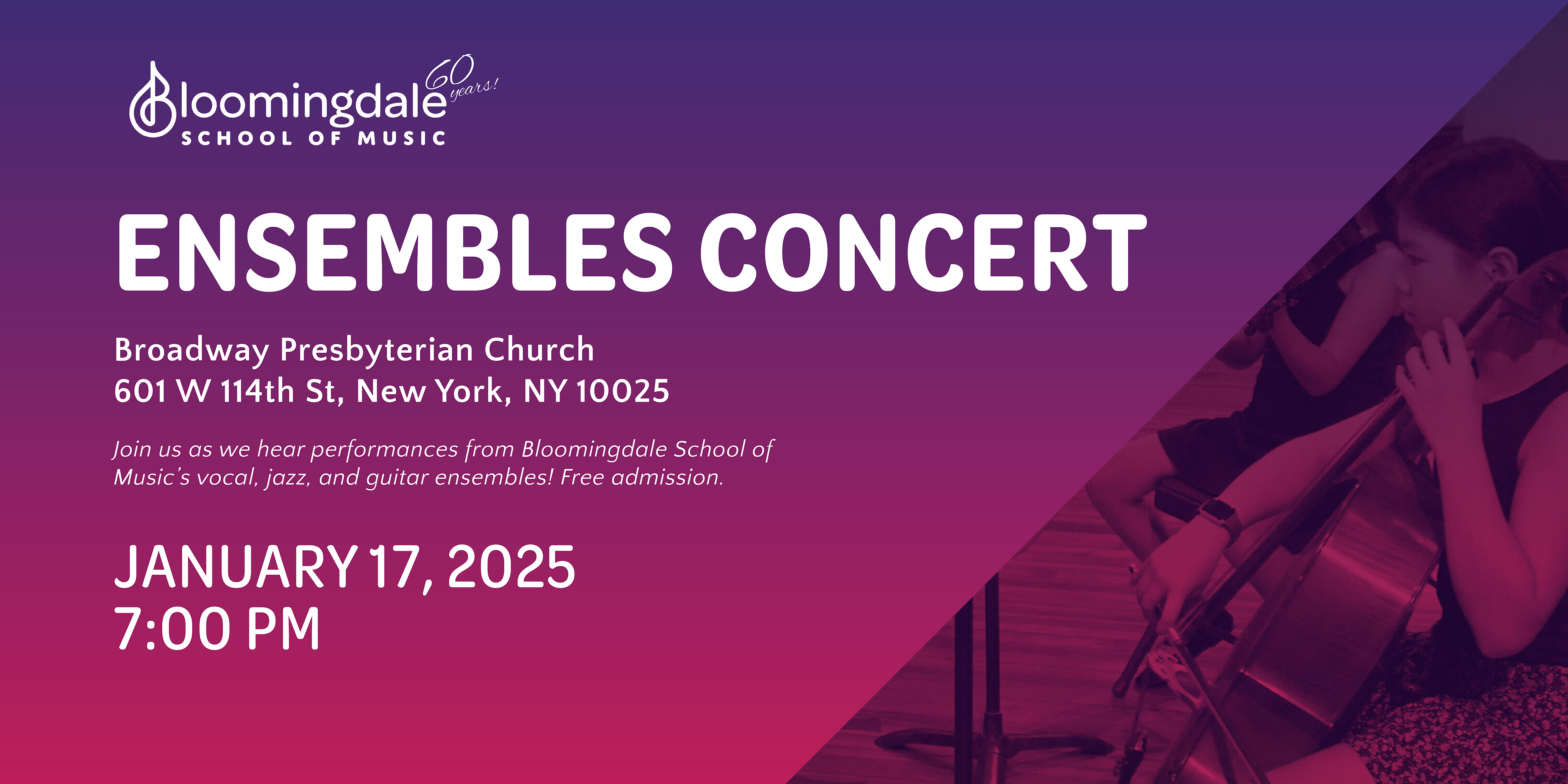 Fall Ensembles Concert – New York, NY