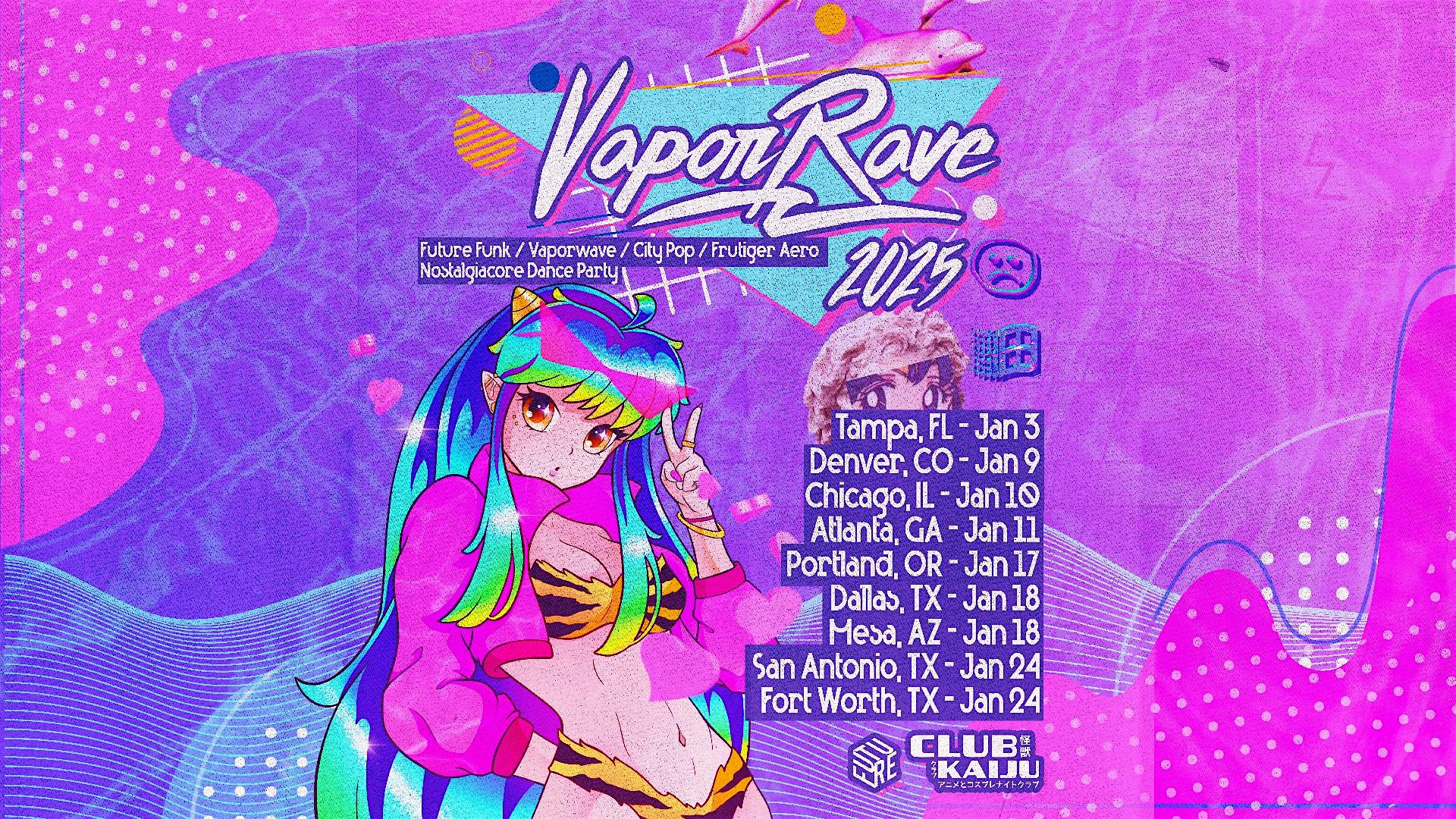 Vapor Rave – FutureFunk/CityPop Cosplay Rave (DALLAS) – Carrollton, TX