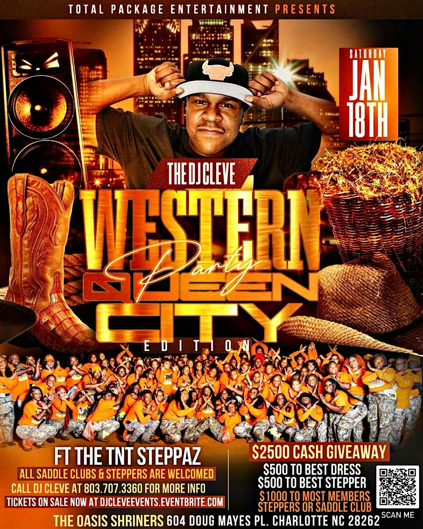 Dj Cleve Western Party Queen City Edition – Charlotte, NC