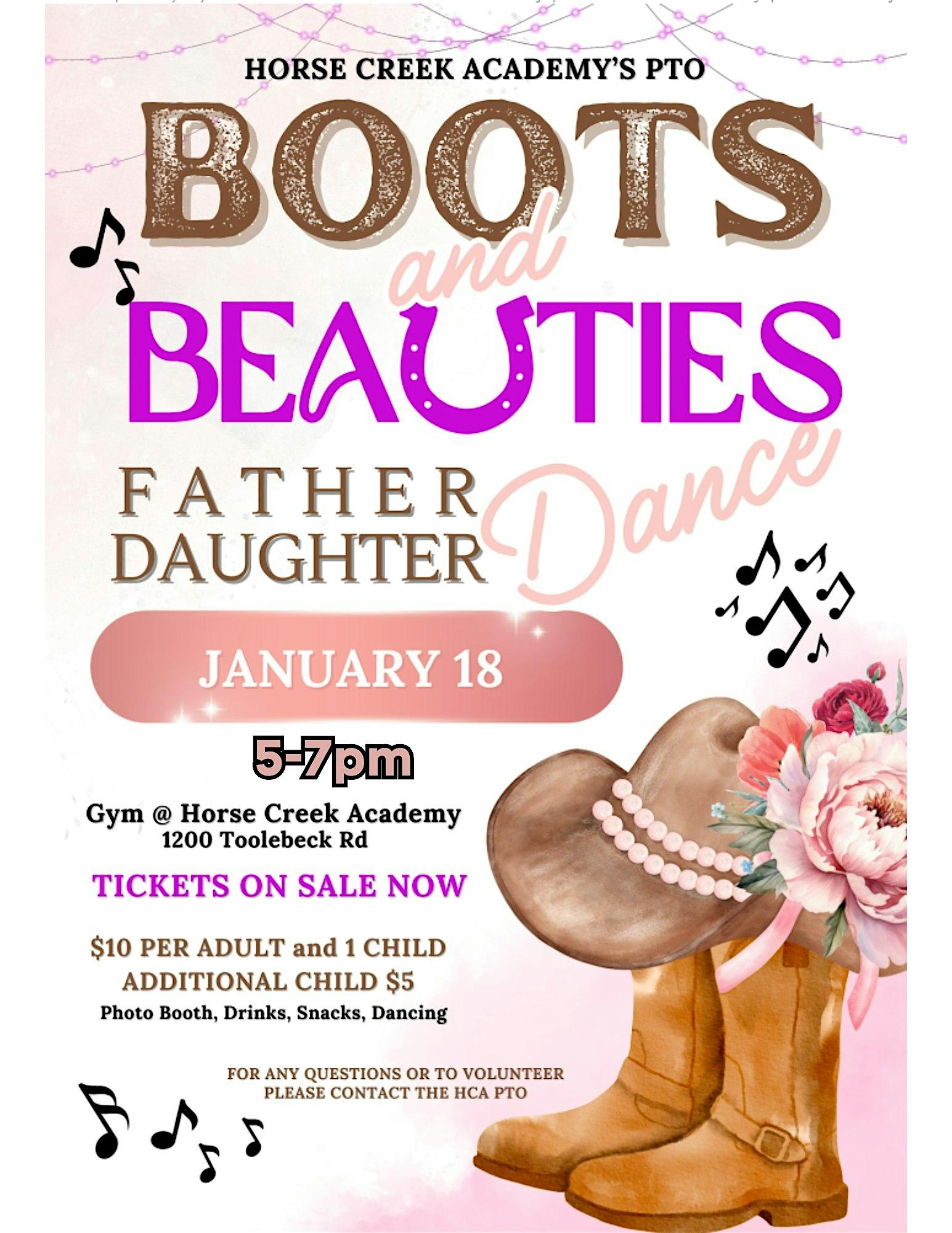 HCA Boots and Beauties Father Daughter Dance (Elementary) – Aiken, SC