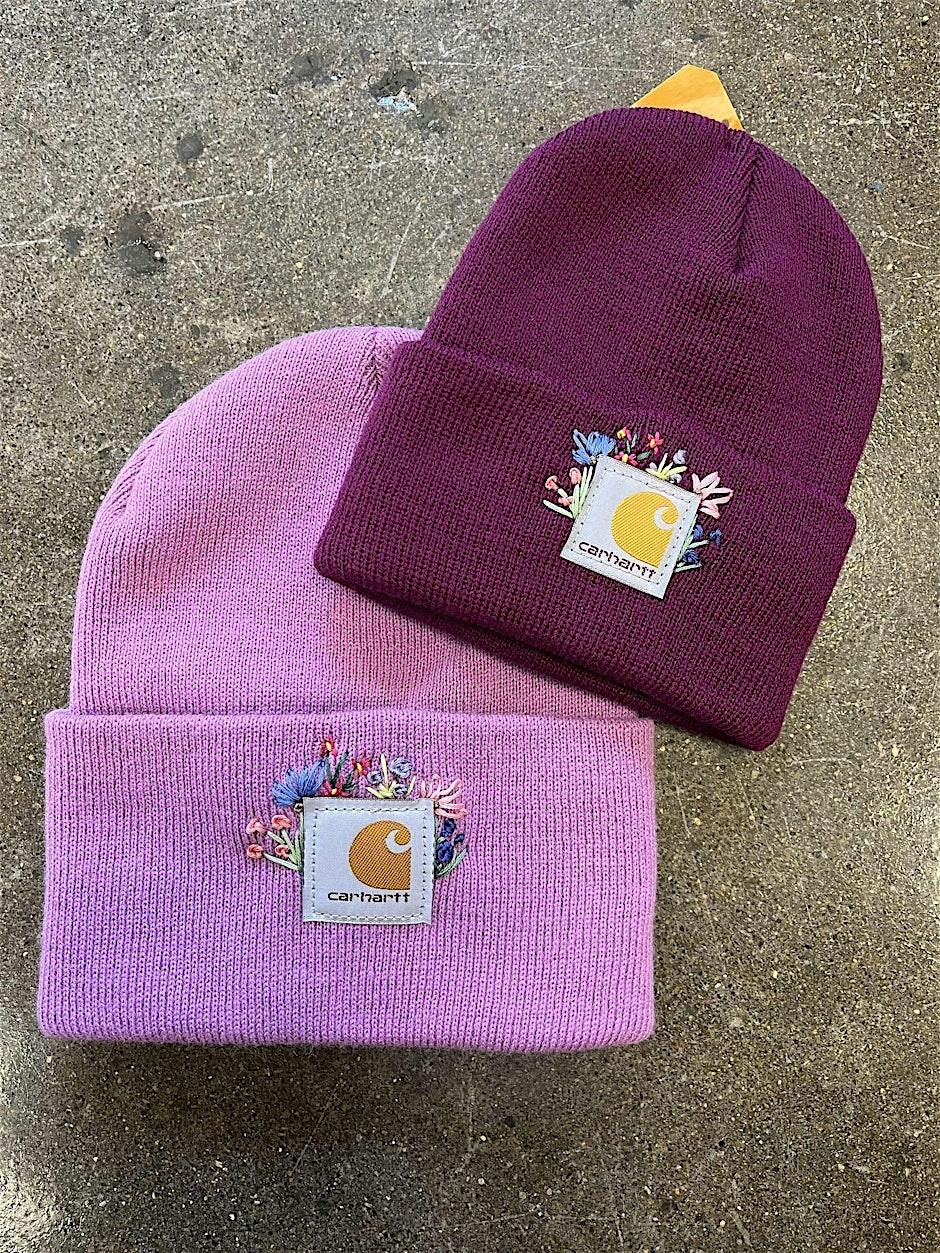 Floral Embroidered Beanie – Loudonville, OH