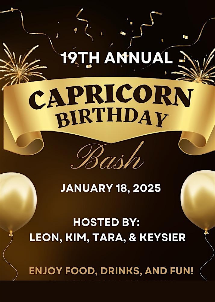 19th Annual Capricorn Day Party – Charlotte, NC