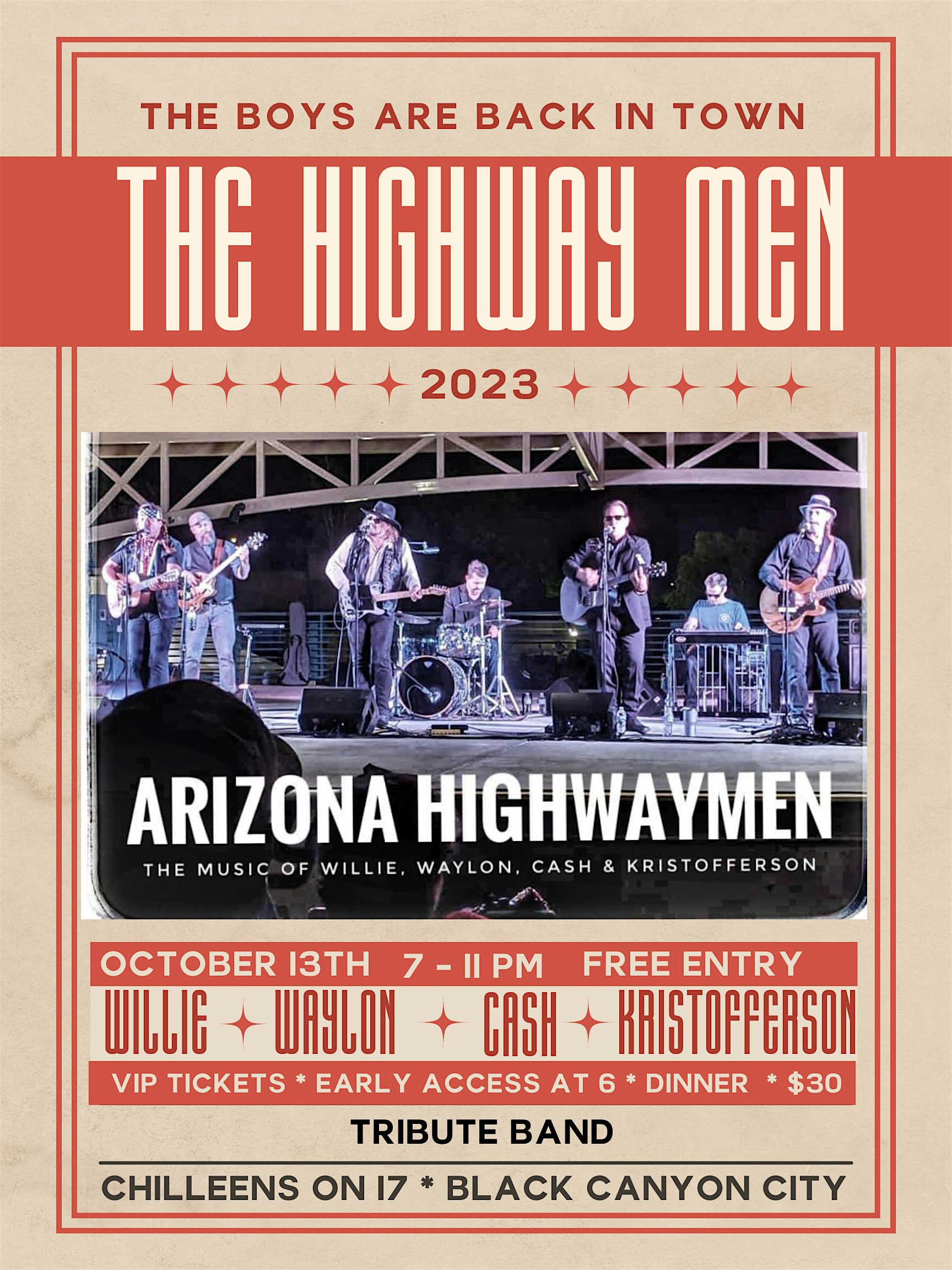 Arizona Highwaymen Concert – Black Canyon City, AZ