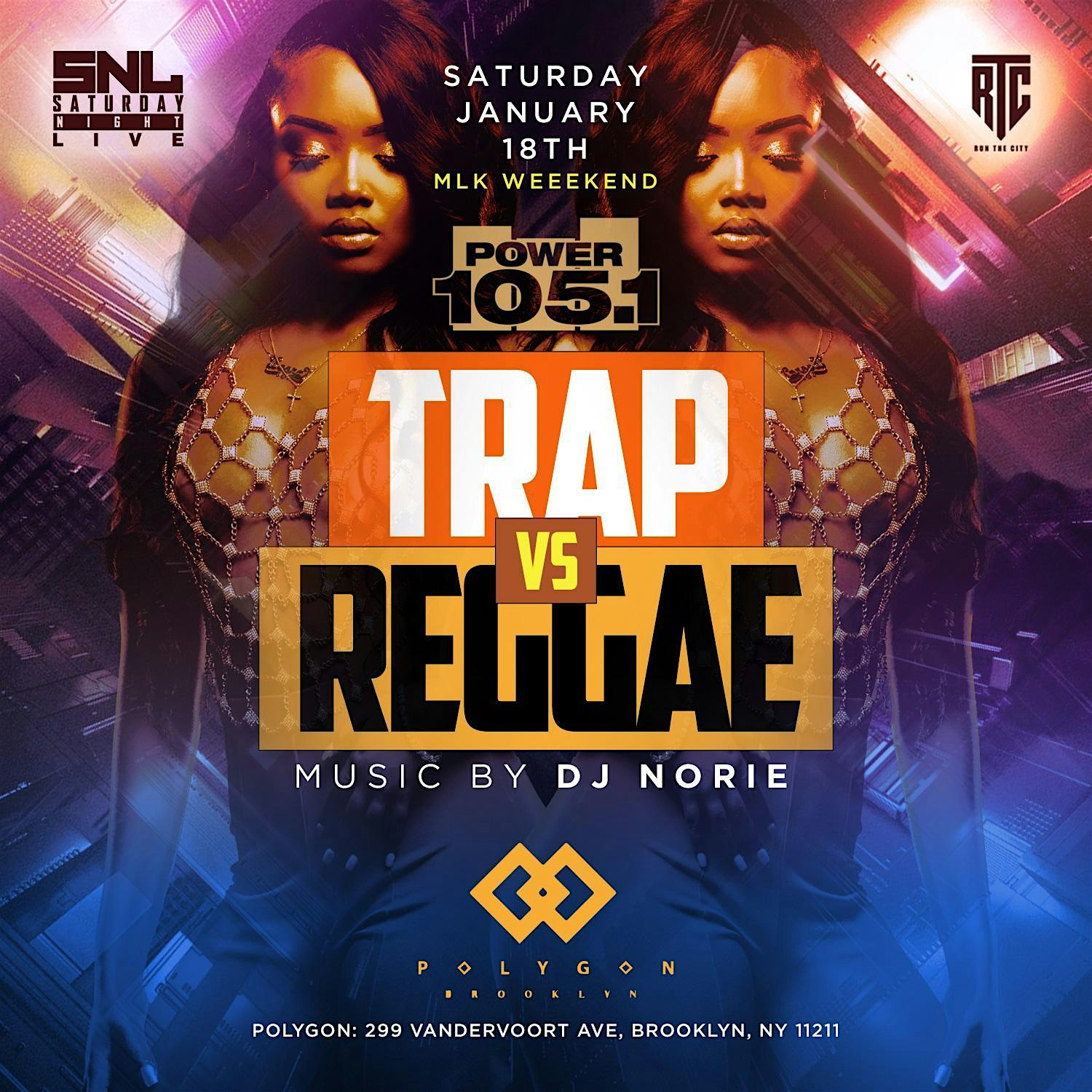 Trap vs Reggae at Polygon: Everyone Free entry with RSVP – Brooklyn, NY