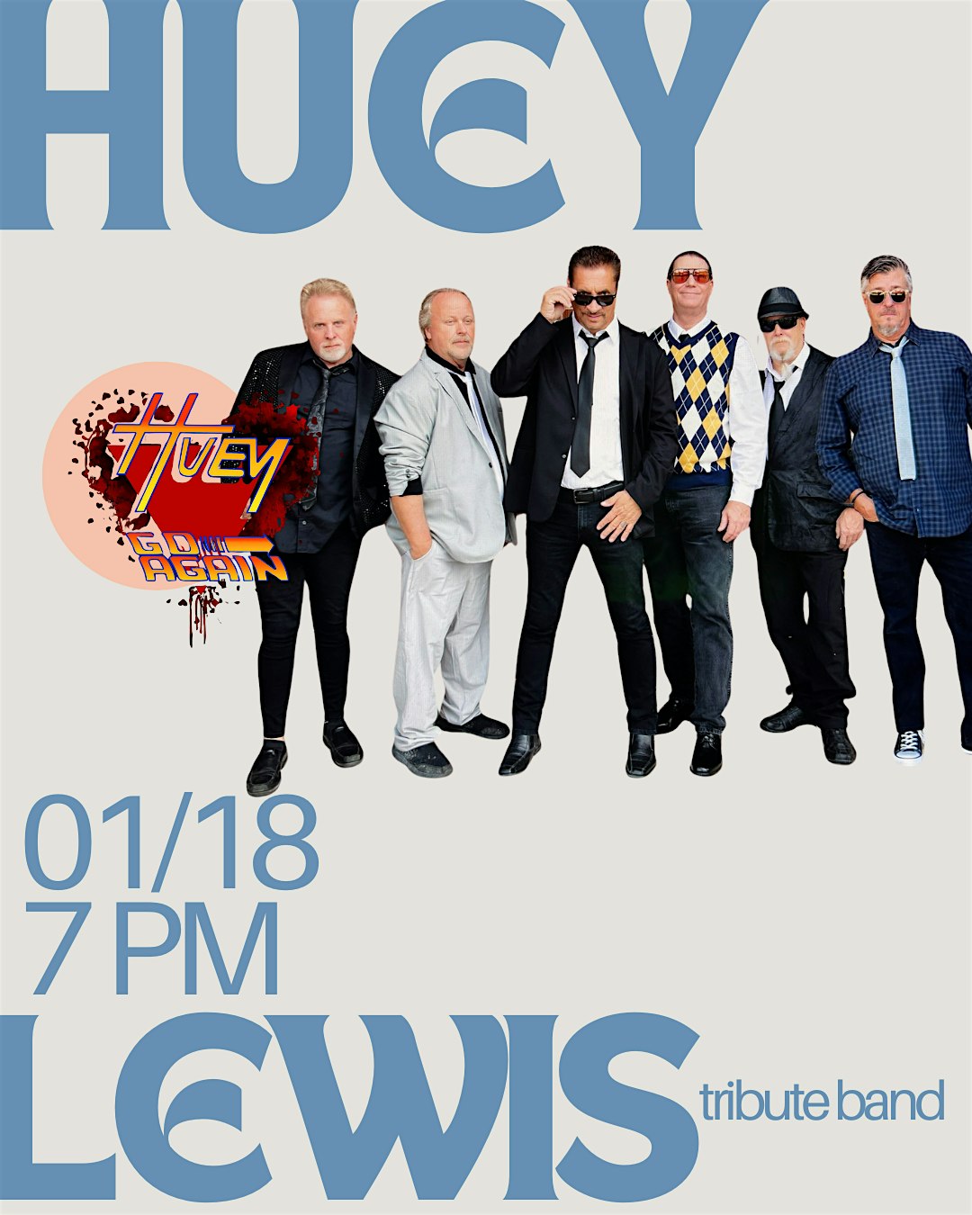 Huey Go Again Huey Lewis Tribute Band – New Smyrna Beach, FL