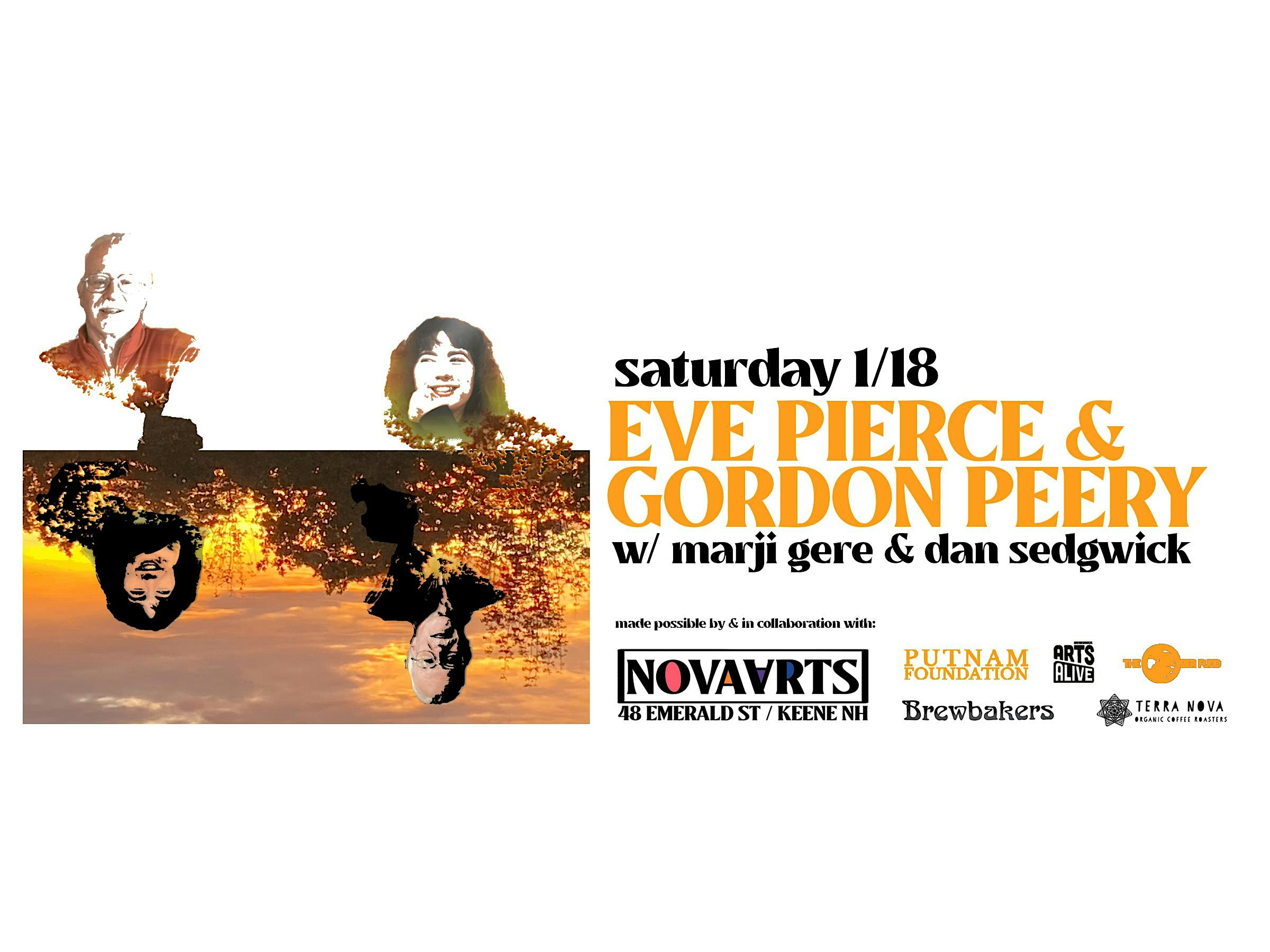 Eve Pierce & Gordon Peery w/ Marji Gere & Dan Sedgwick – Keene, NH