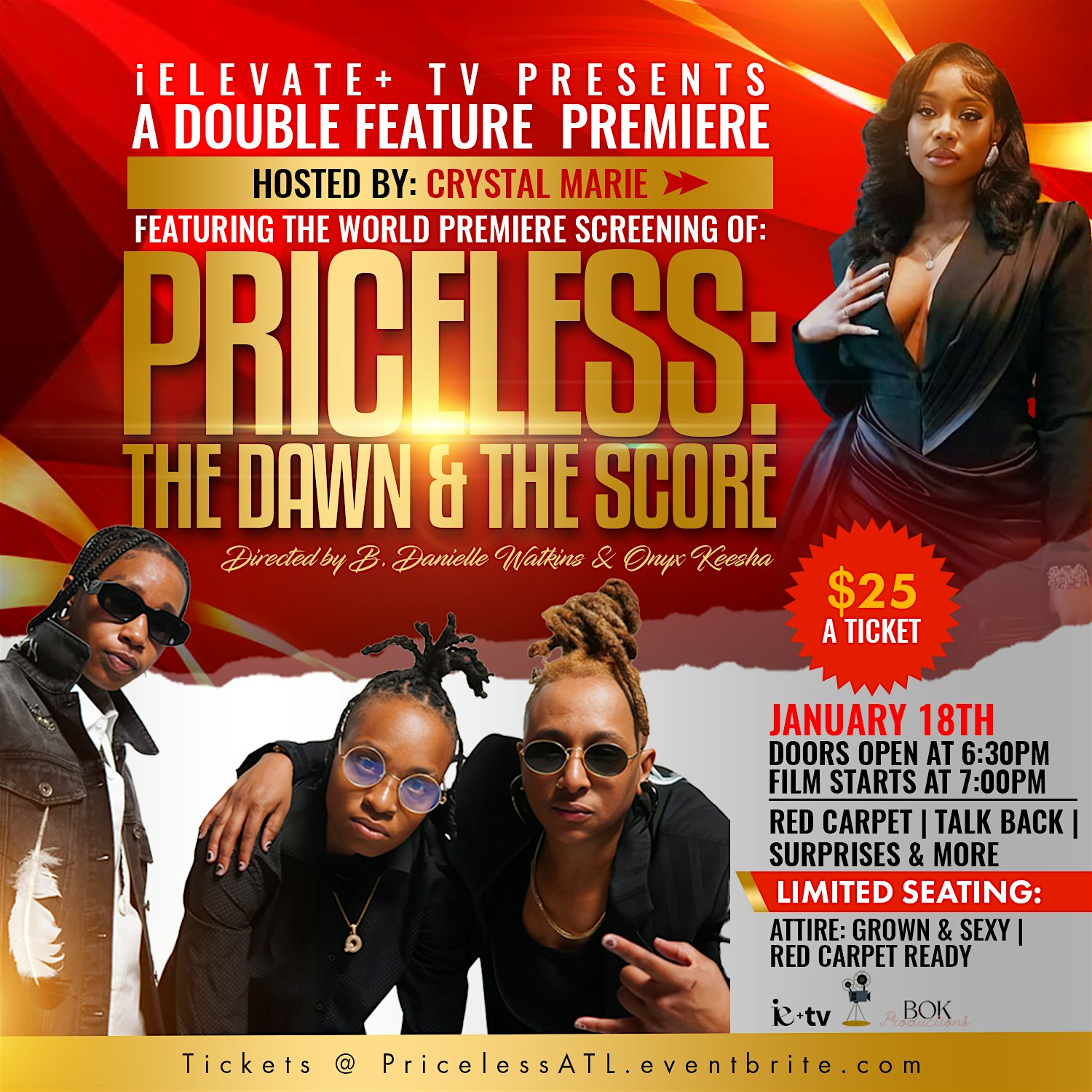 WORLD PREMIERE SCREENING: PRICELESS: The Dawn & PRICELESS: The Score – Chamblee, GA